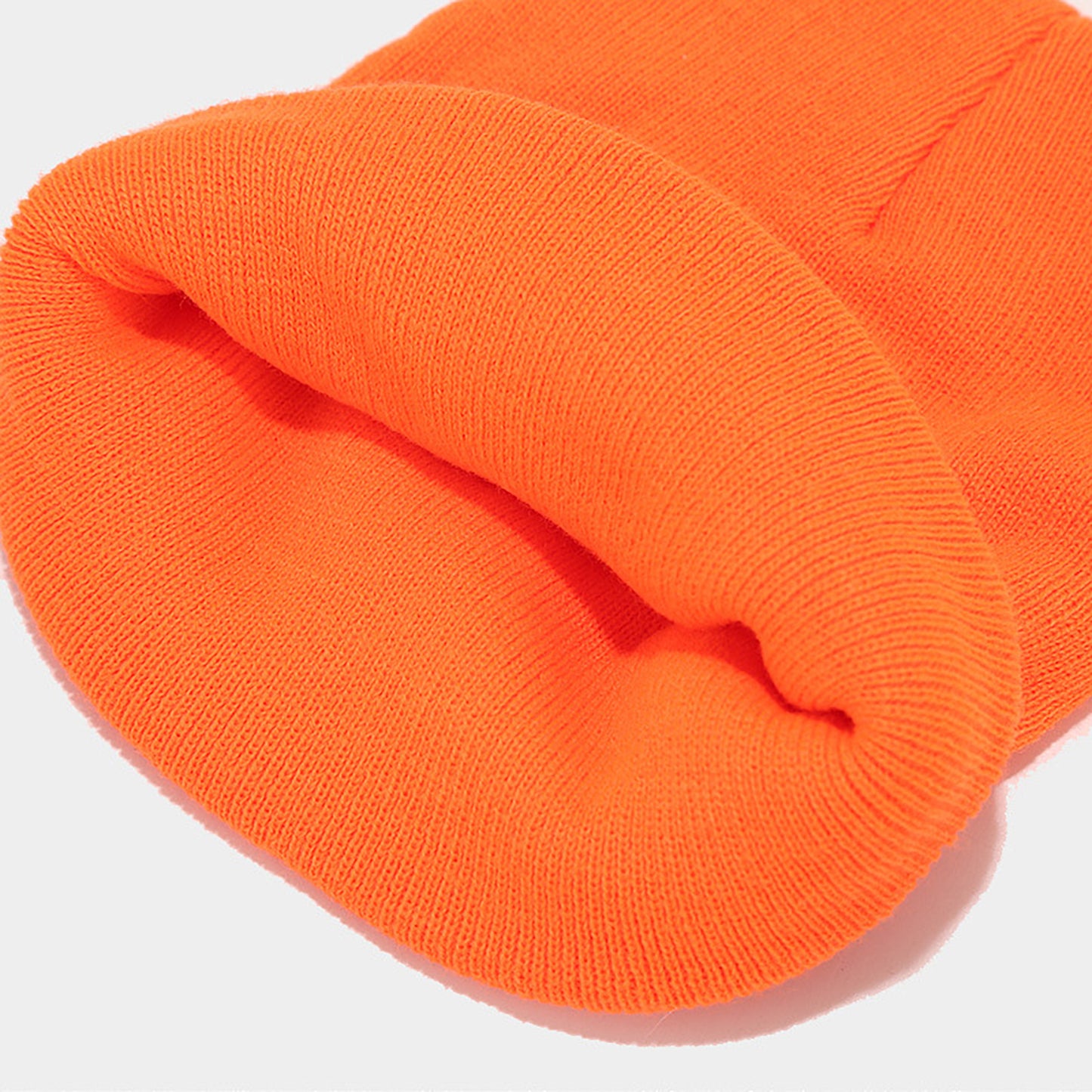 Anna-Kaci Women's Knit Beanie Hat with Pumpkin Face Embroidery Halloween Themed Design