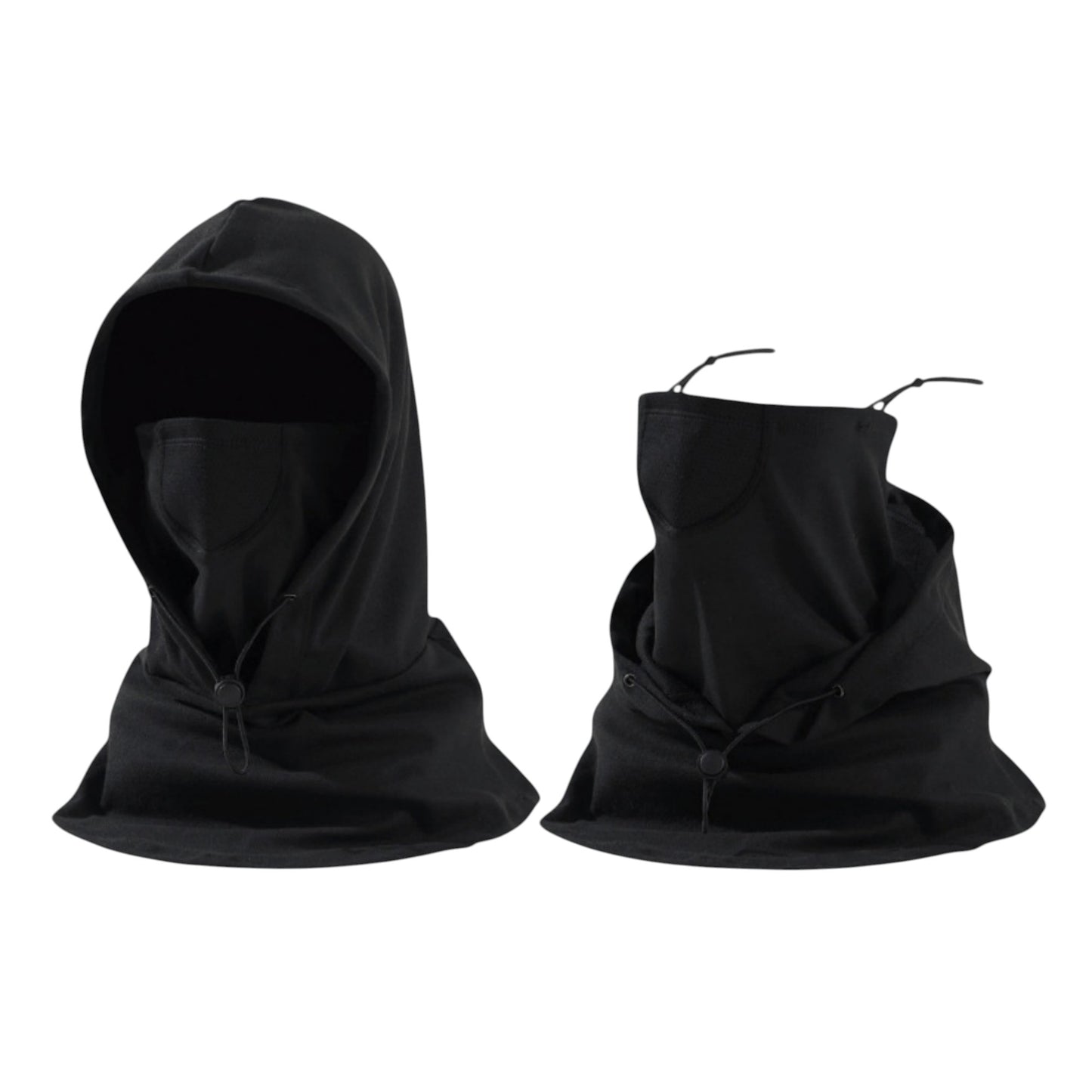 Anna-Kaci Unisex Lightweight Hooded Neck Gaiter with Adjustable Drawstring and Breathable Mesh Face Panel