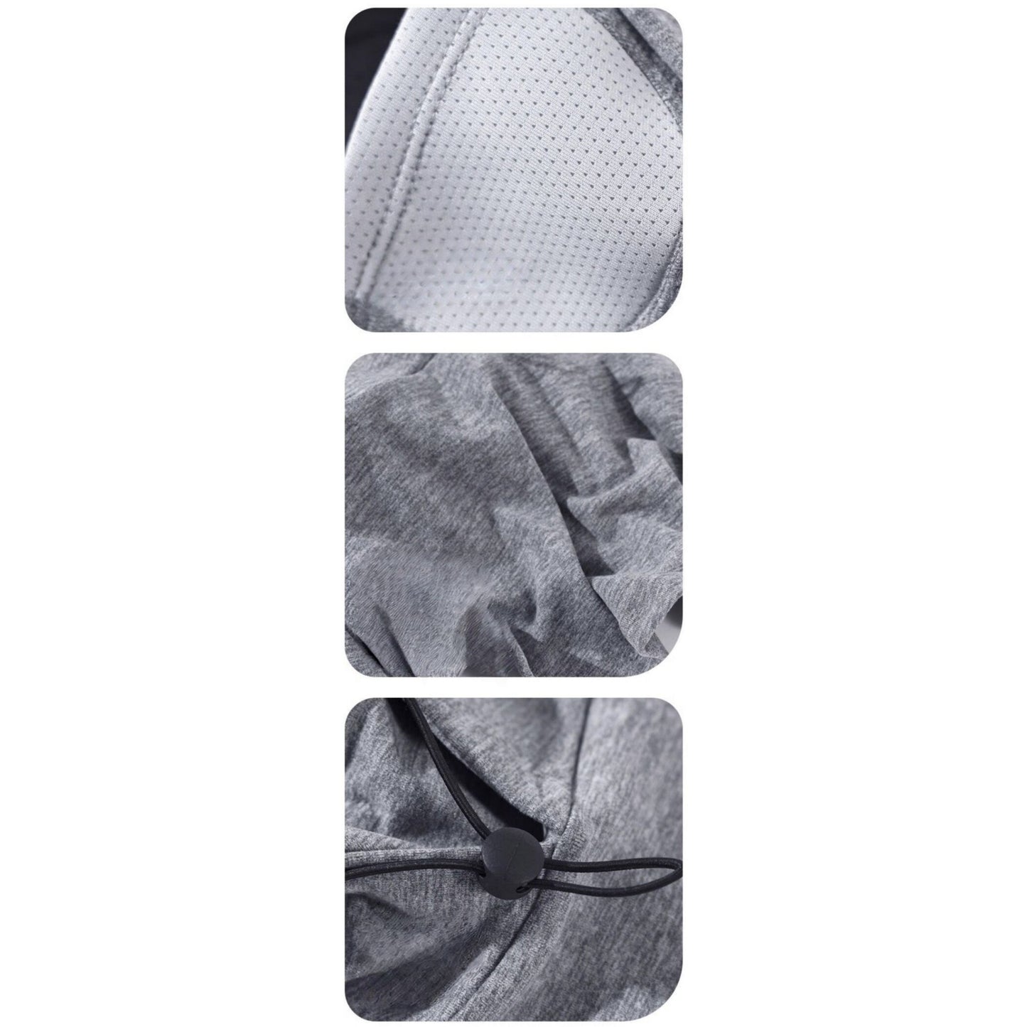 Anna-Kaci Unisex Lightweight Hooded Neck Gaiter with Adjustable Drawstring and Breathable Mesh Face Panel