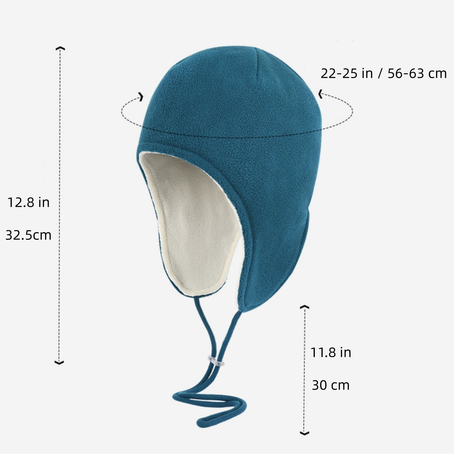 Anna-Kaci Unisex Fleece Earflap Hat with Adjustable Chin Straps and Soft Lining for Cold Weather