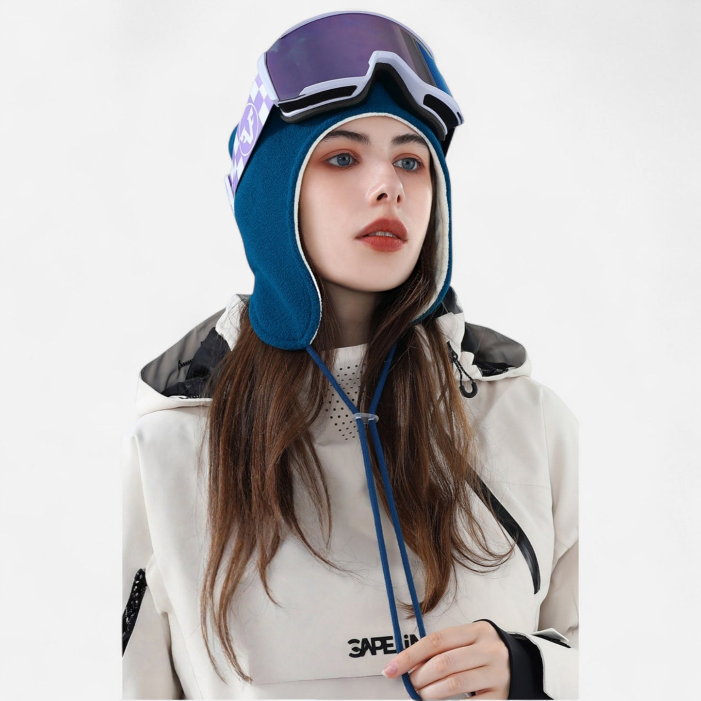 Anna-Kaci Unisex Fleece Earflap Hat with Adjustable Chin Straps and Soft Lining for Cold Weather