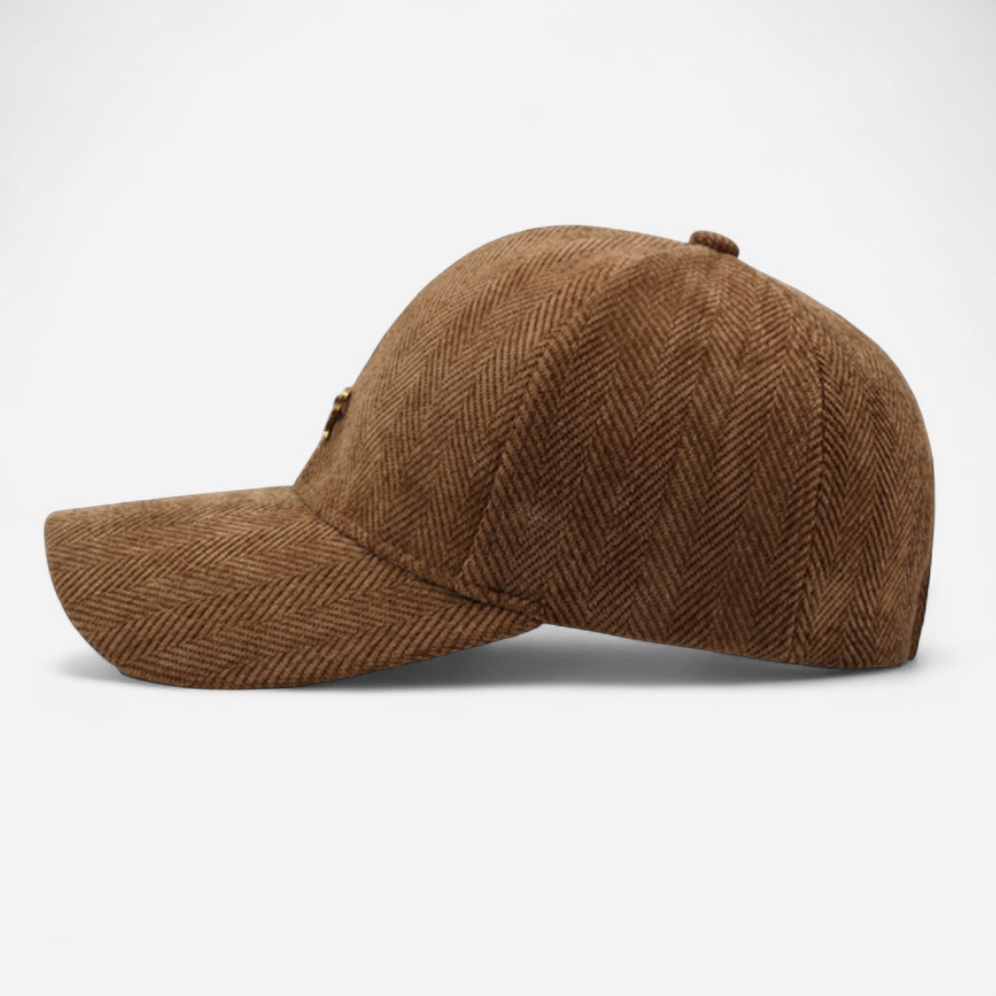Anna-Kaci Women's Herringbone Baseball Cap with Bow Accent and Curved Brim