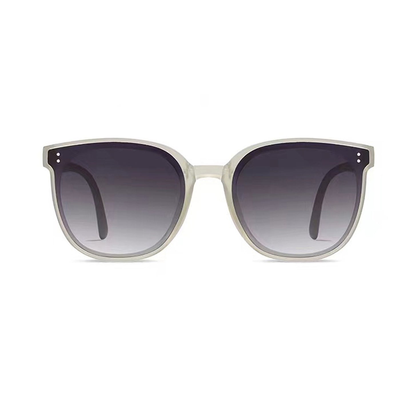 Anna-Kaci Unisex Classic Round Sunglasses with Matte Black Frame and UV400 Dark Lenses Lightweight Design