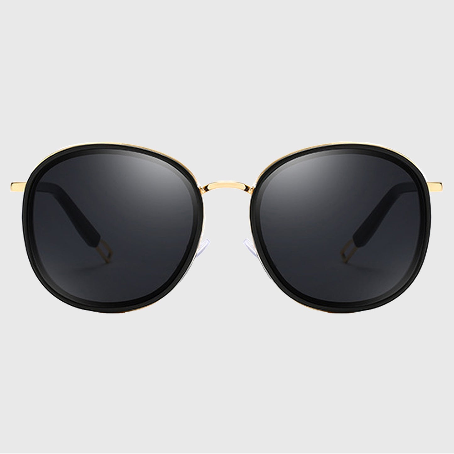 Anna-Kaci Women's Retro Round Metal & PC Polarized Sunglasses