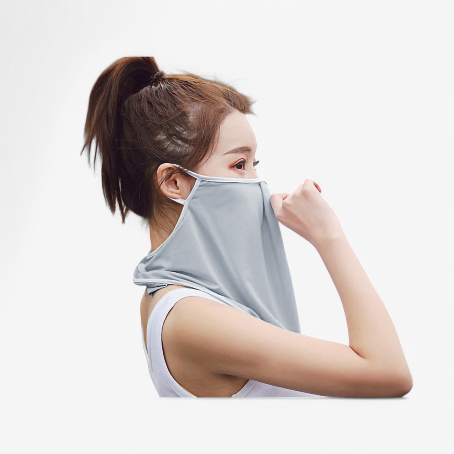 Anna-Kaci Women's Lightweight Face Cover Scarf with Ear Loops