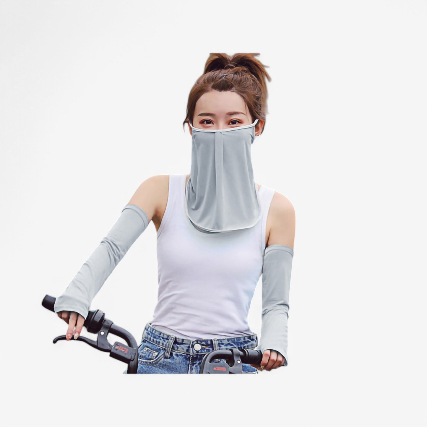 Anna-Kaci Women's Lightweight Face Cover Scarf with Ear Loops