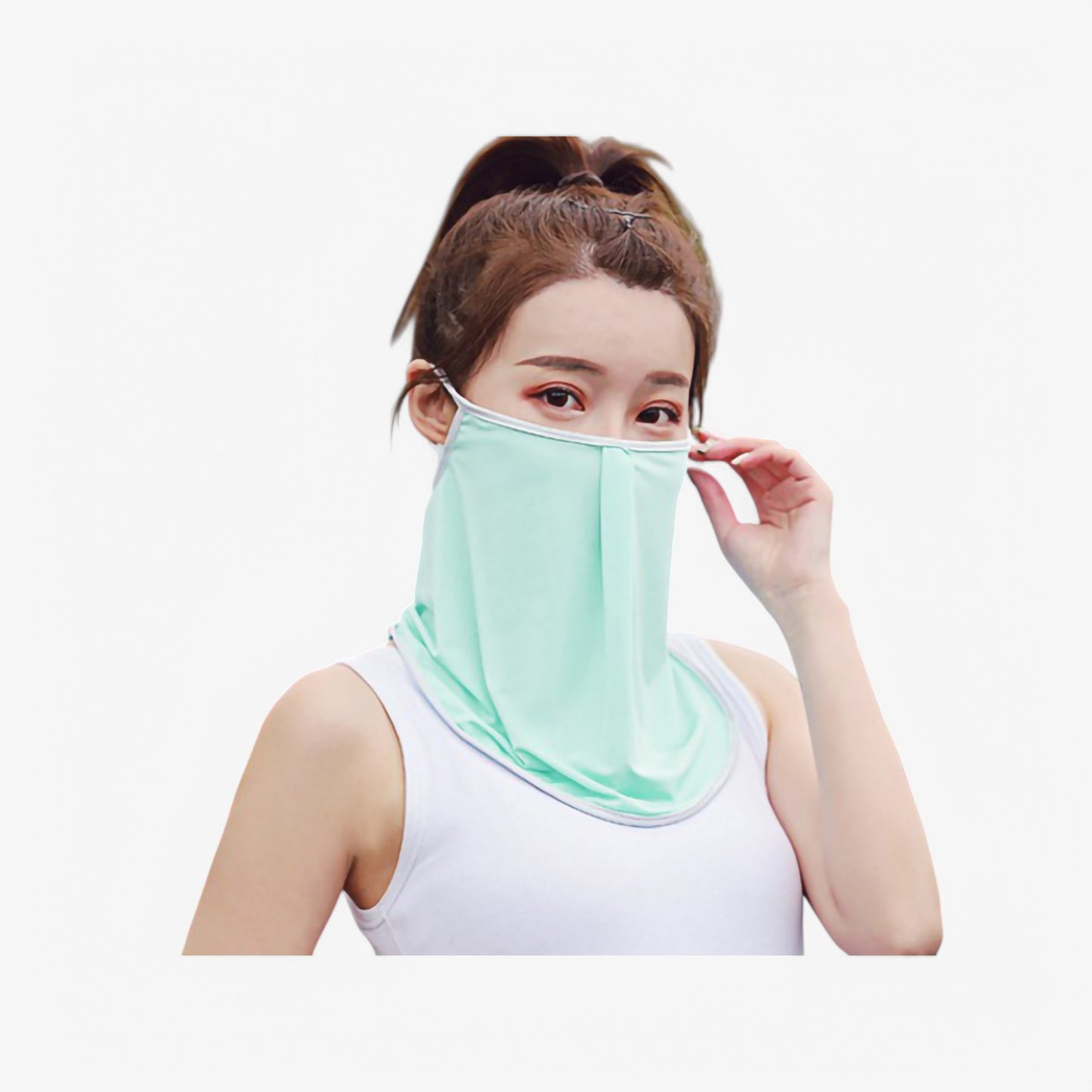 Anna-Kaci Women's Lightweight Face Cover Scarf with Ear Loops