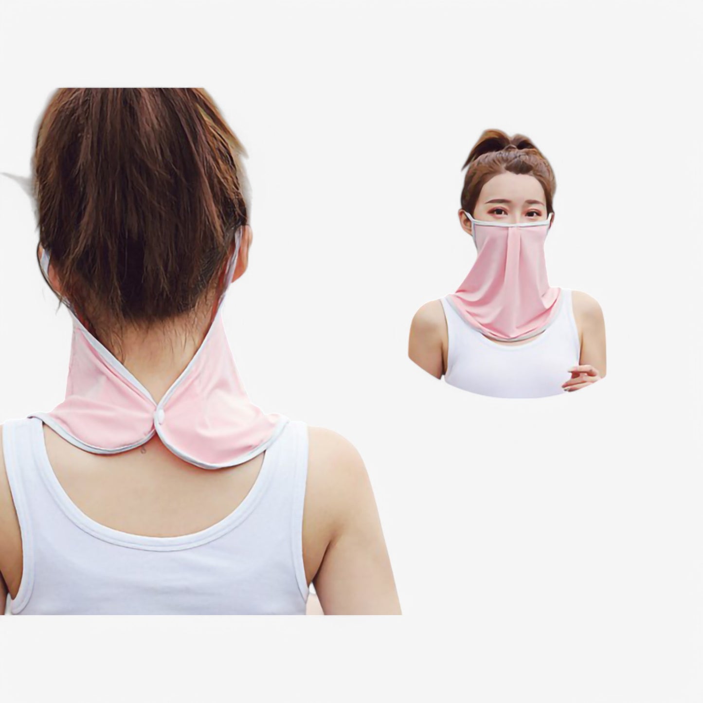Anna-Kaci Women's Lightweight Face Cover Scarf with Ear Loops