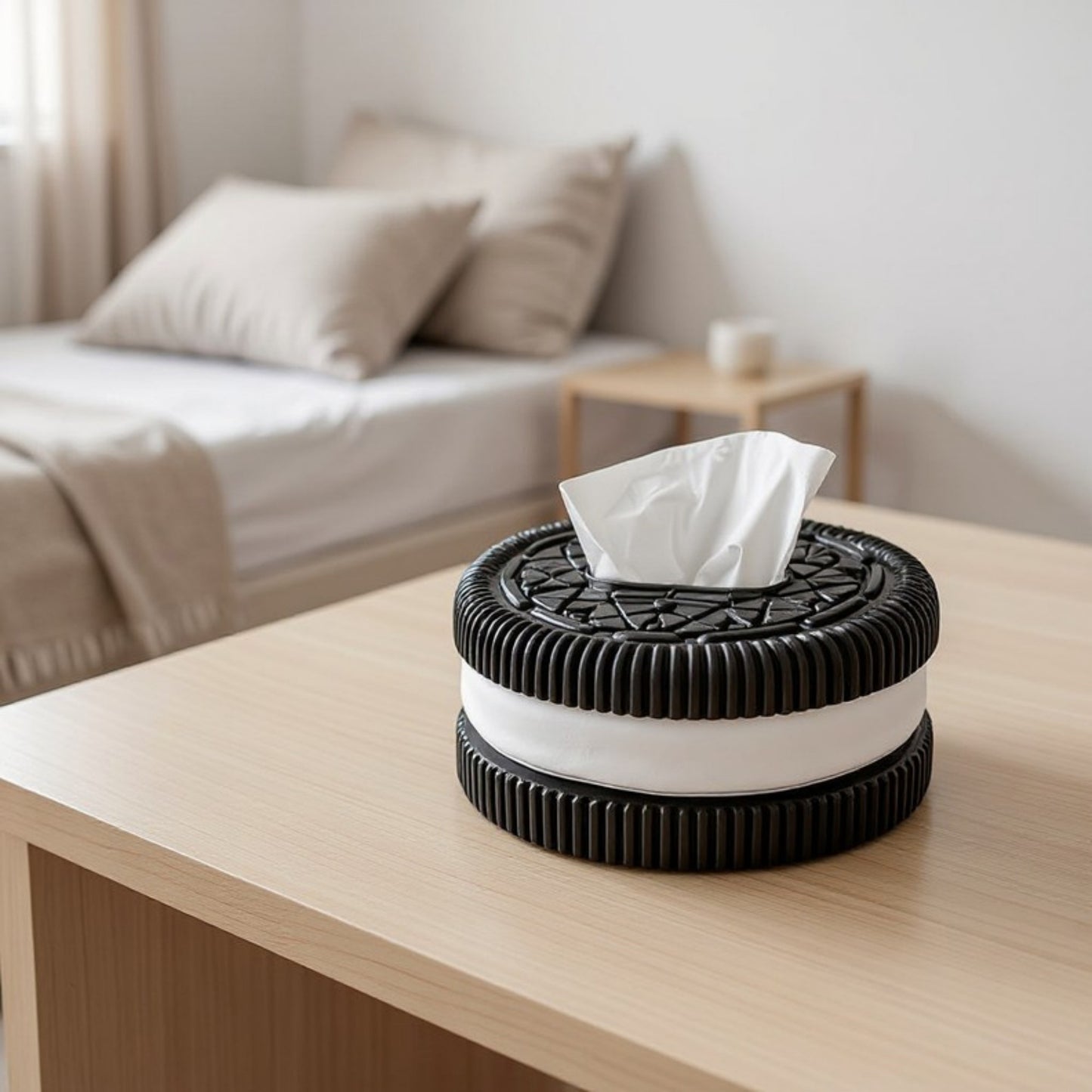 Anna-Kaci Cookie-Shaped Tissue Holder Dispenser with Creative Design
