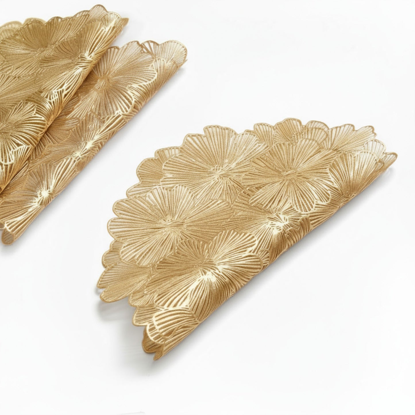 Anna-Kaci Floral Cutout Round Placemat with Delicate Petal Detailing