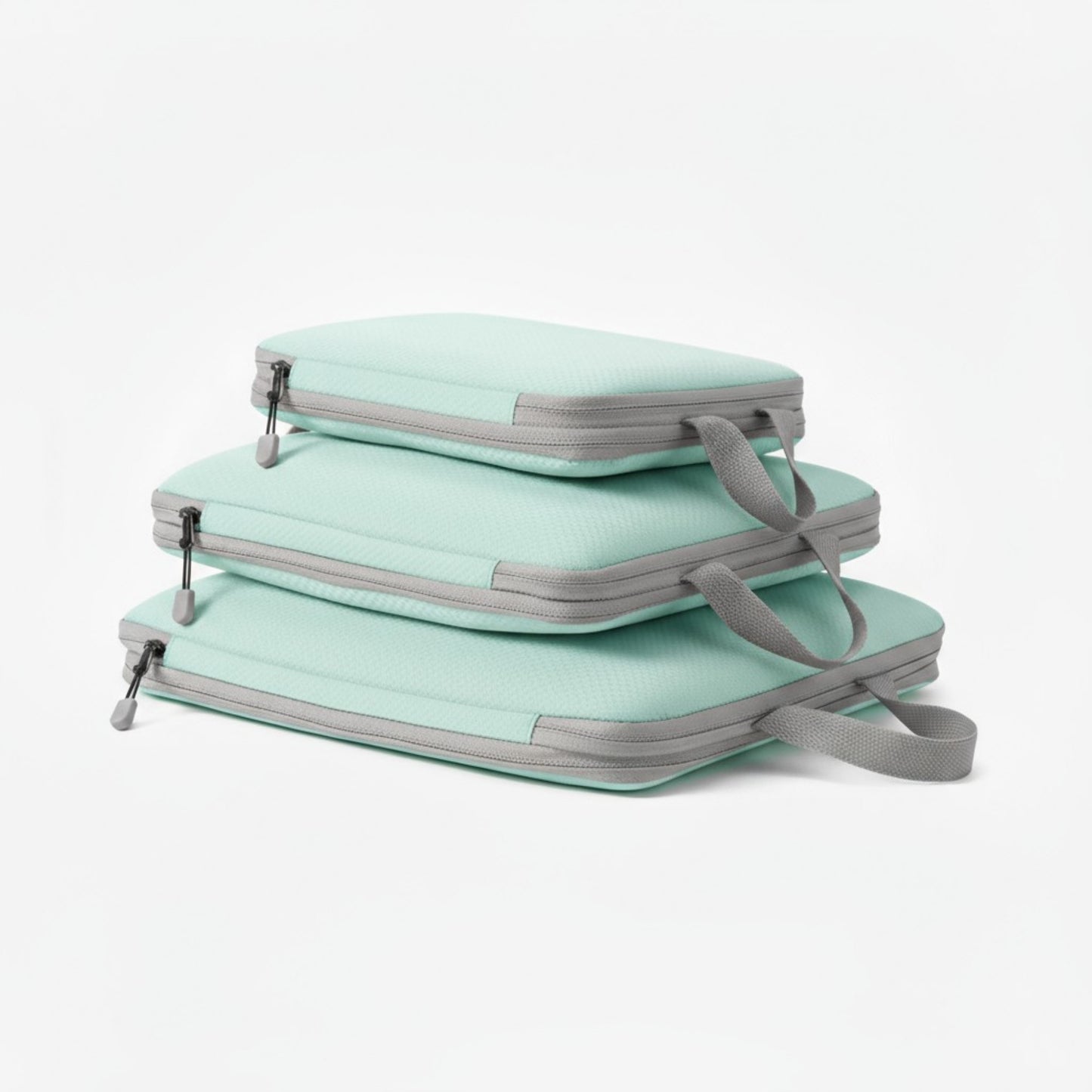 Anna-Kaci 7-Piece Compression Packing Cube Set with Zipper Closures and Carry Handles