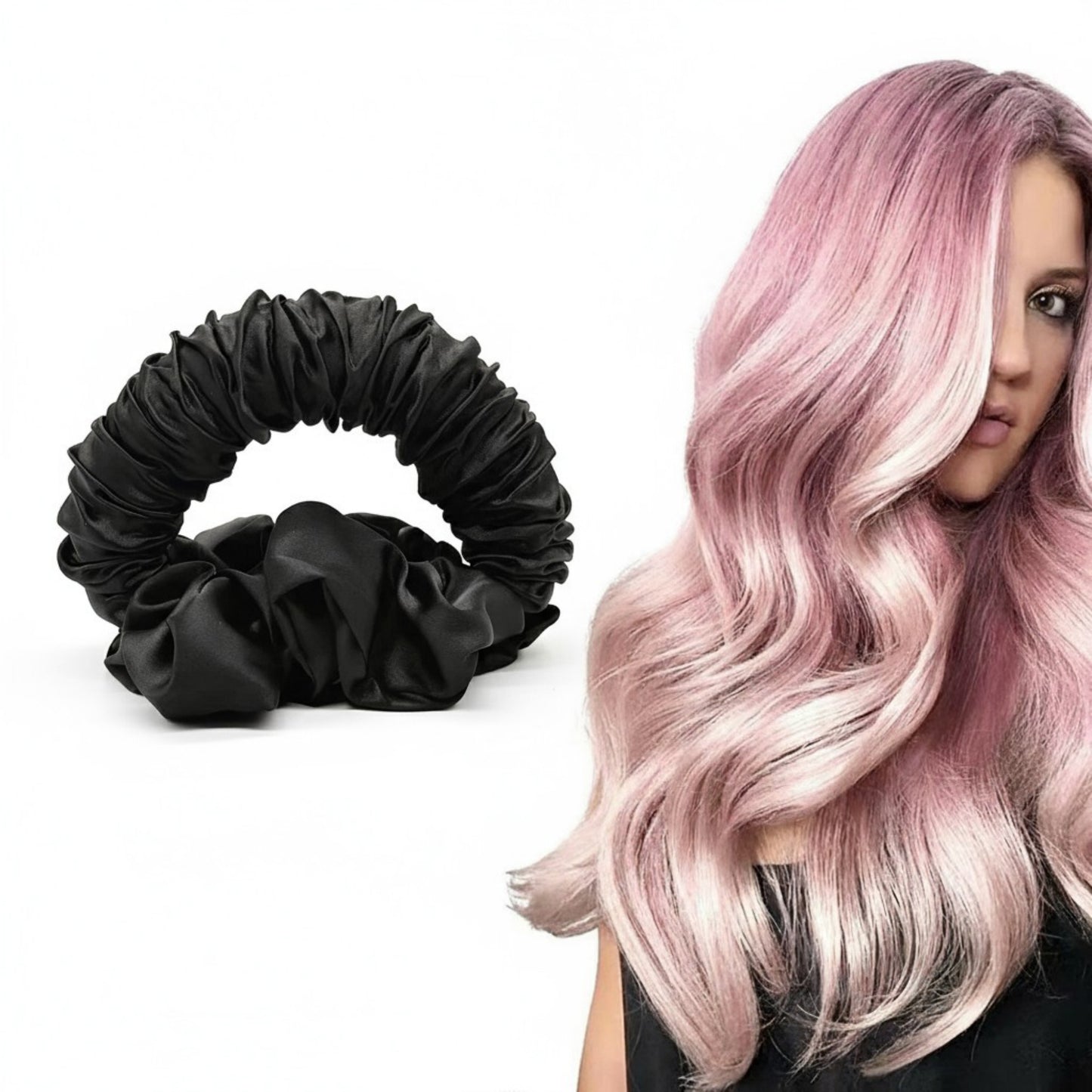 Anna-Kaci No-Fuss Curling Ribbon Hairband for Overnight Curls