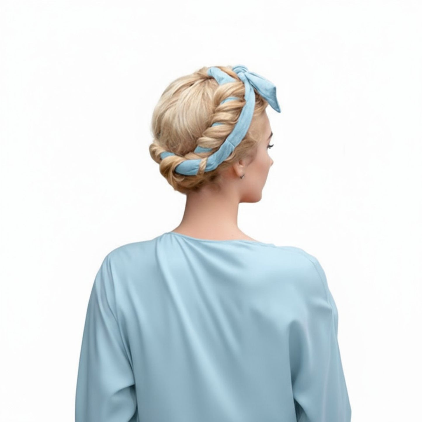 Anna-Kaci Plush Heatless Curling Headband Set with Scrunchies for Soft, Damage-Free Curls