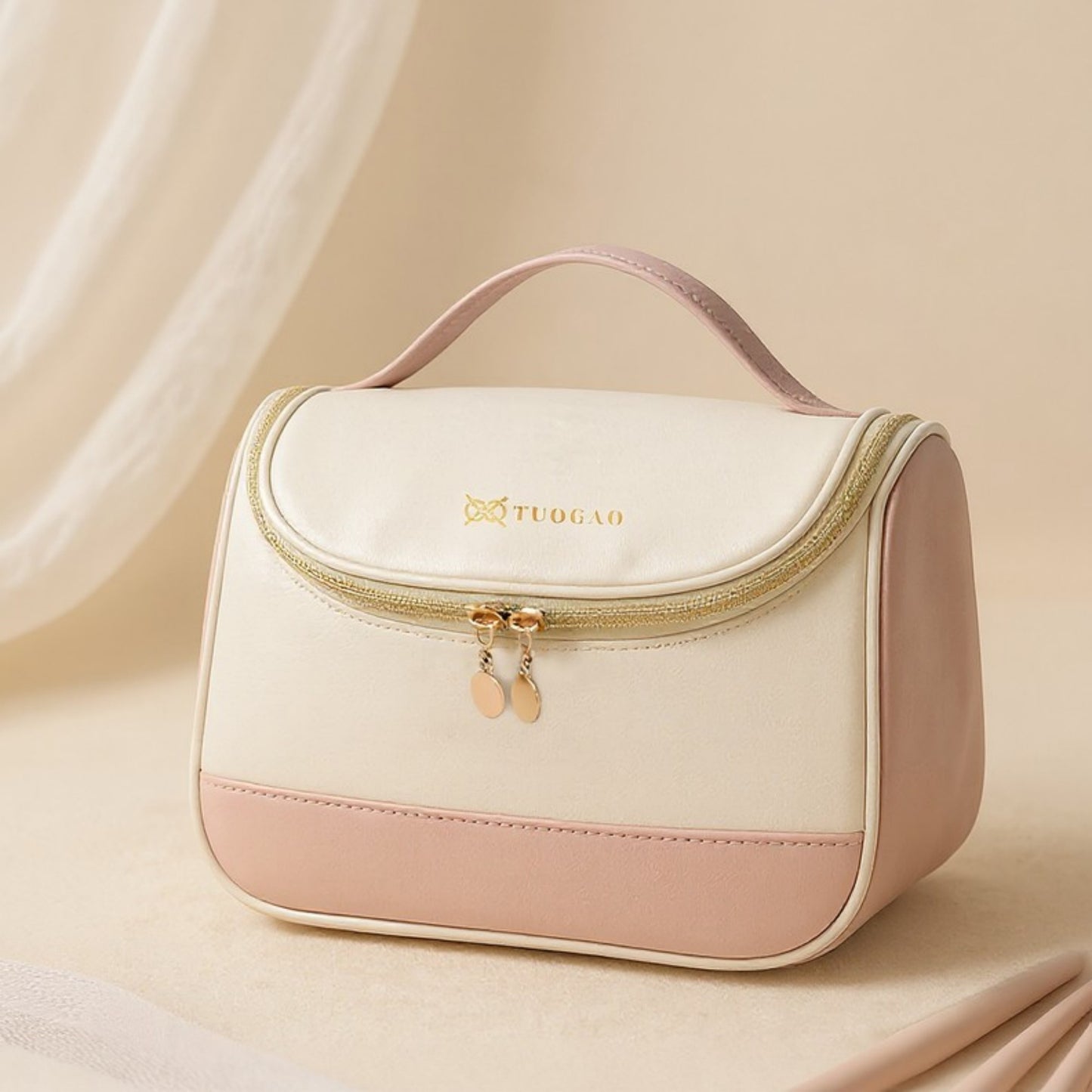 Anna-Kaci Hanging Travel Toiletry Bag with Mesh Pocket and Spacious Compartment Organizer