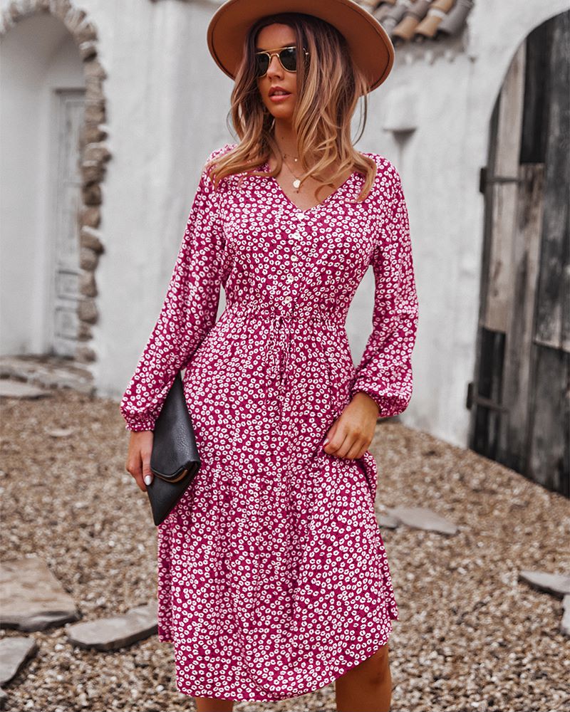 Vestido ligero con estampado floral