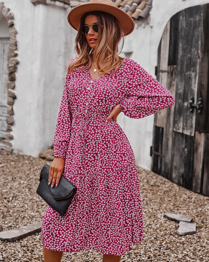 Vestido ligero con estampado floral