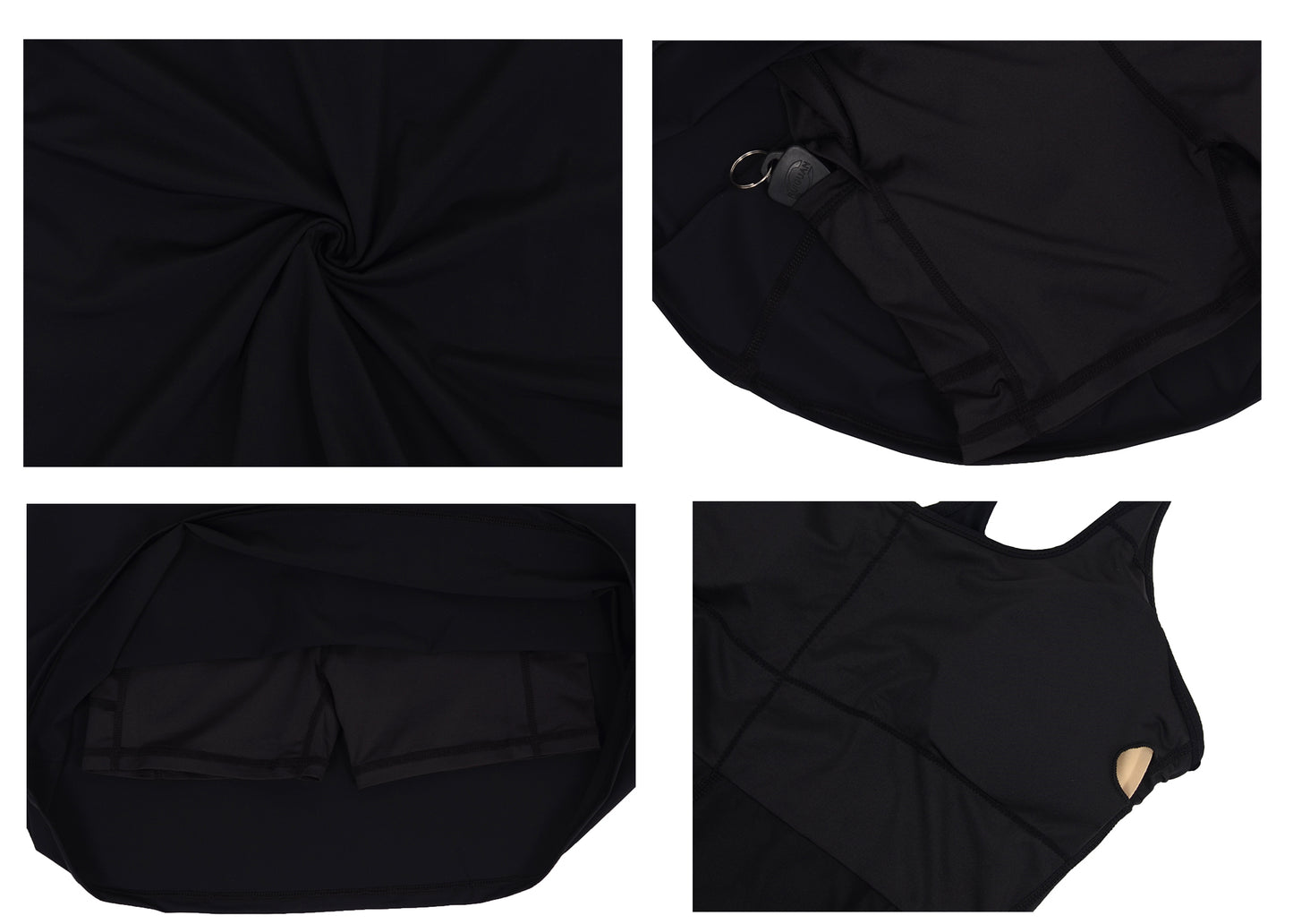 Minivestido deportivo con espalda cruzada