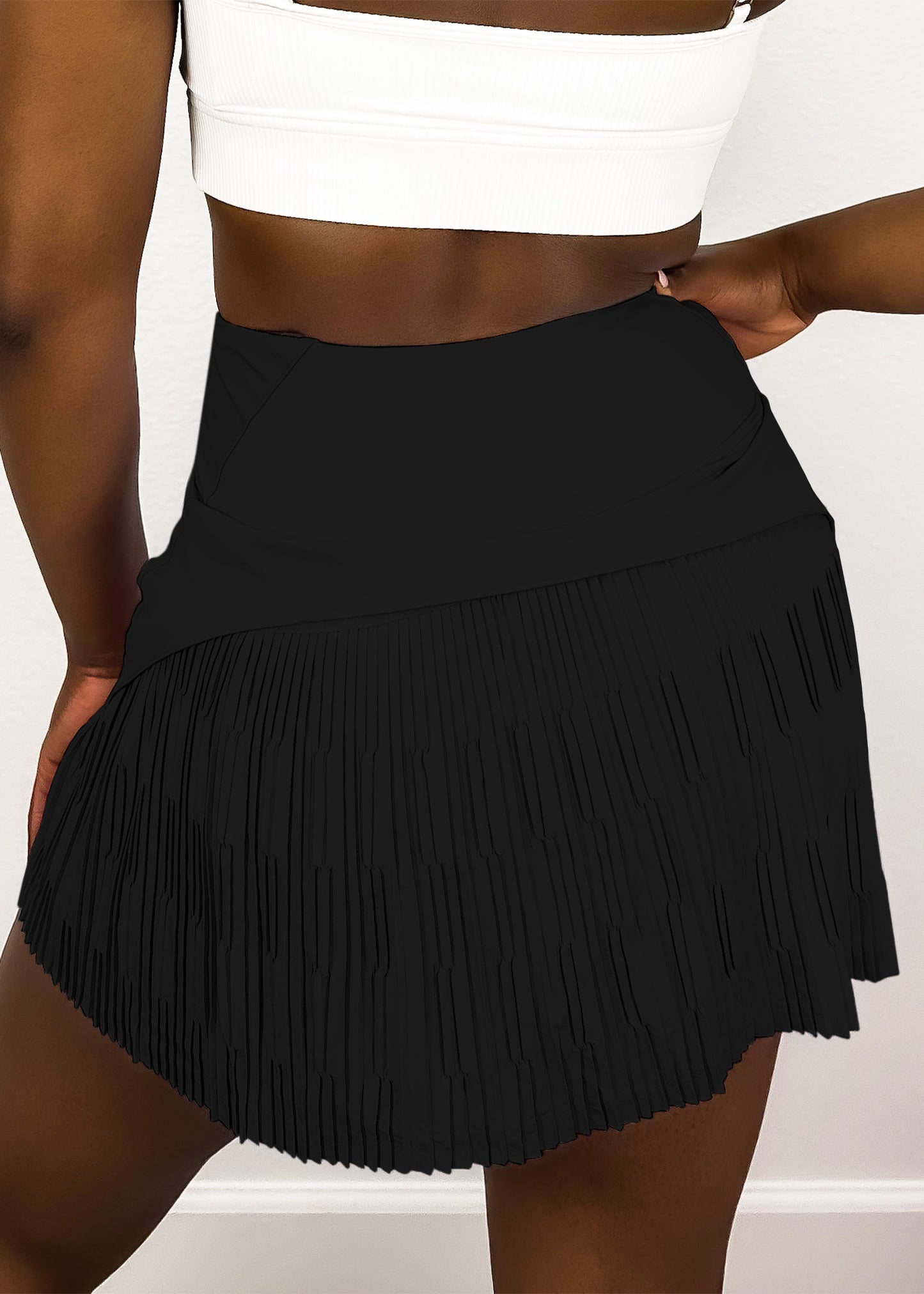 Back Pleated Lined Tennis Skirt