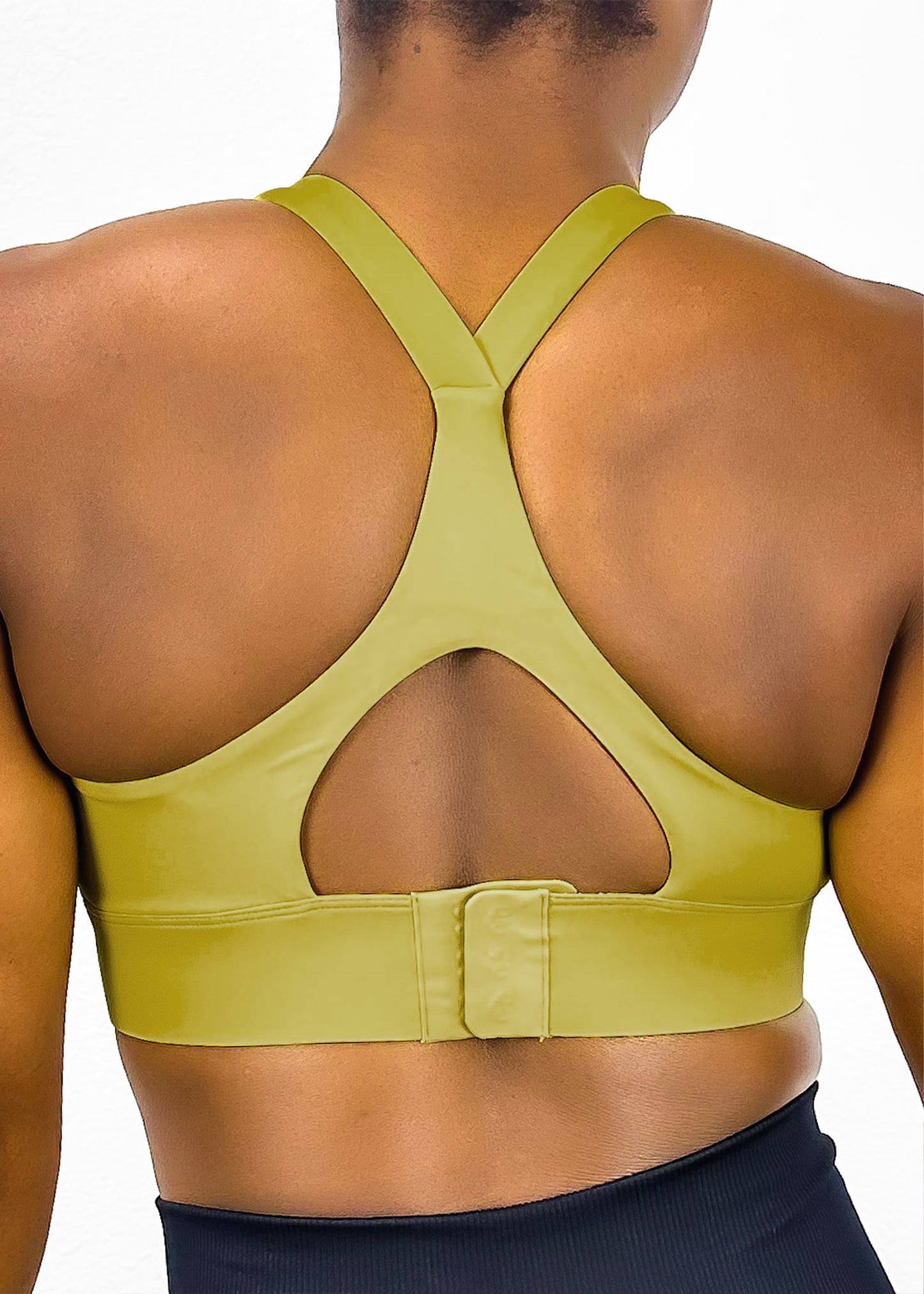 Sujetador deportivo ajustable con espalda cruzada