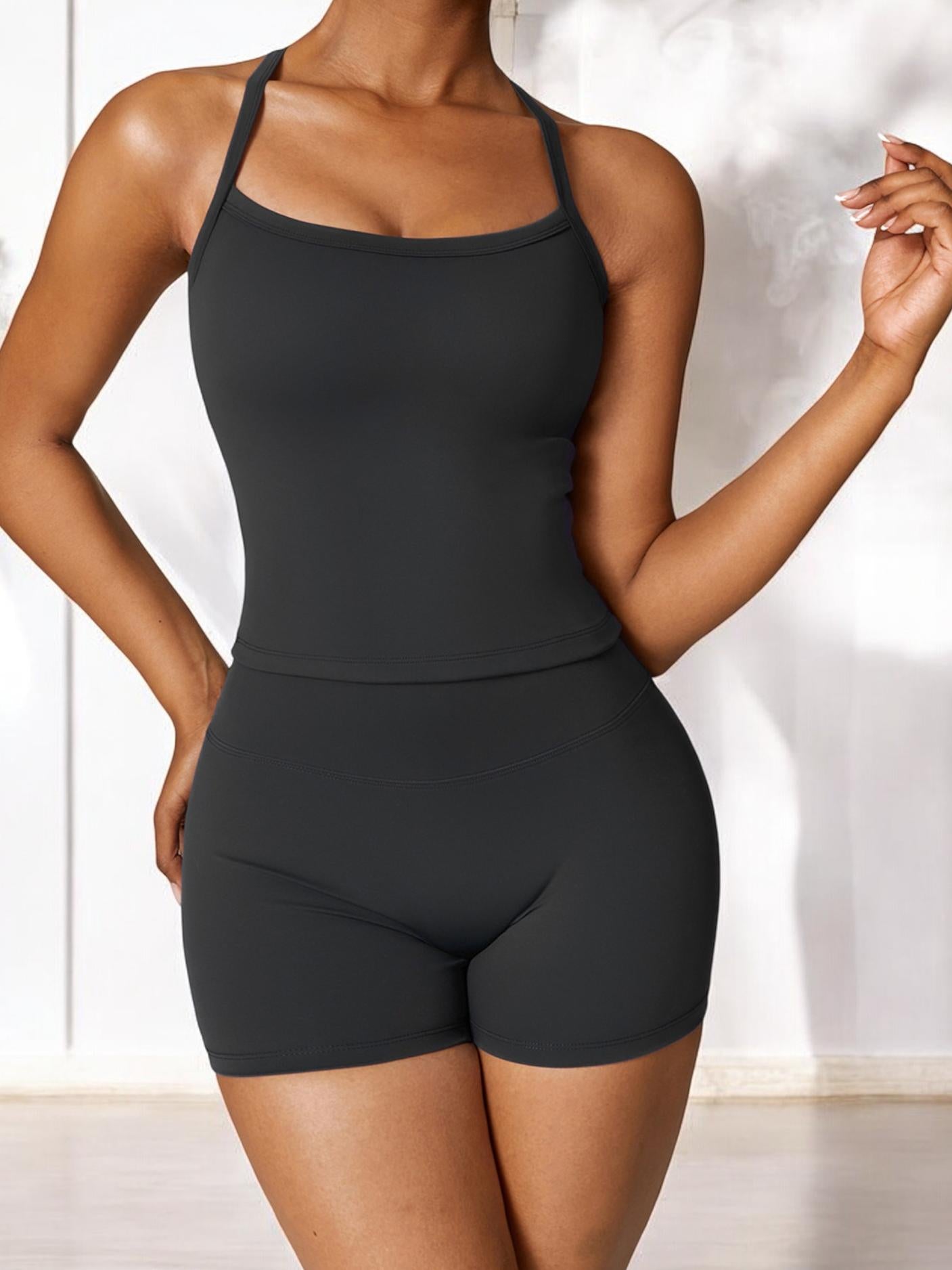 High Waist Seamless Athletic Shorts with Sculpting Fit