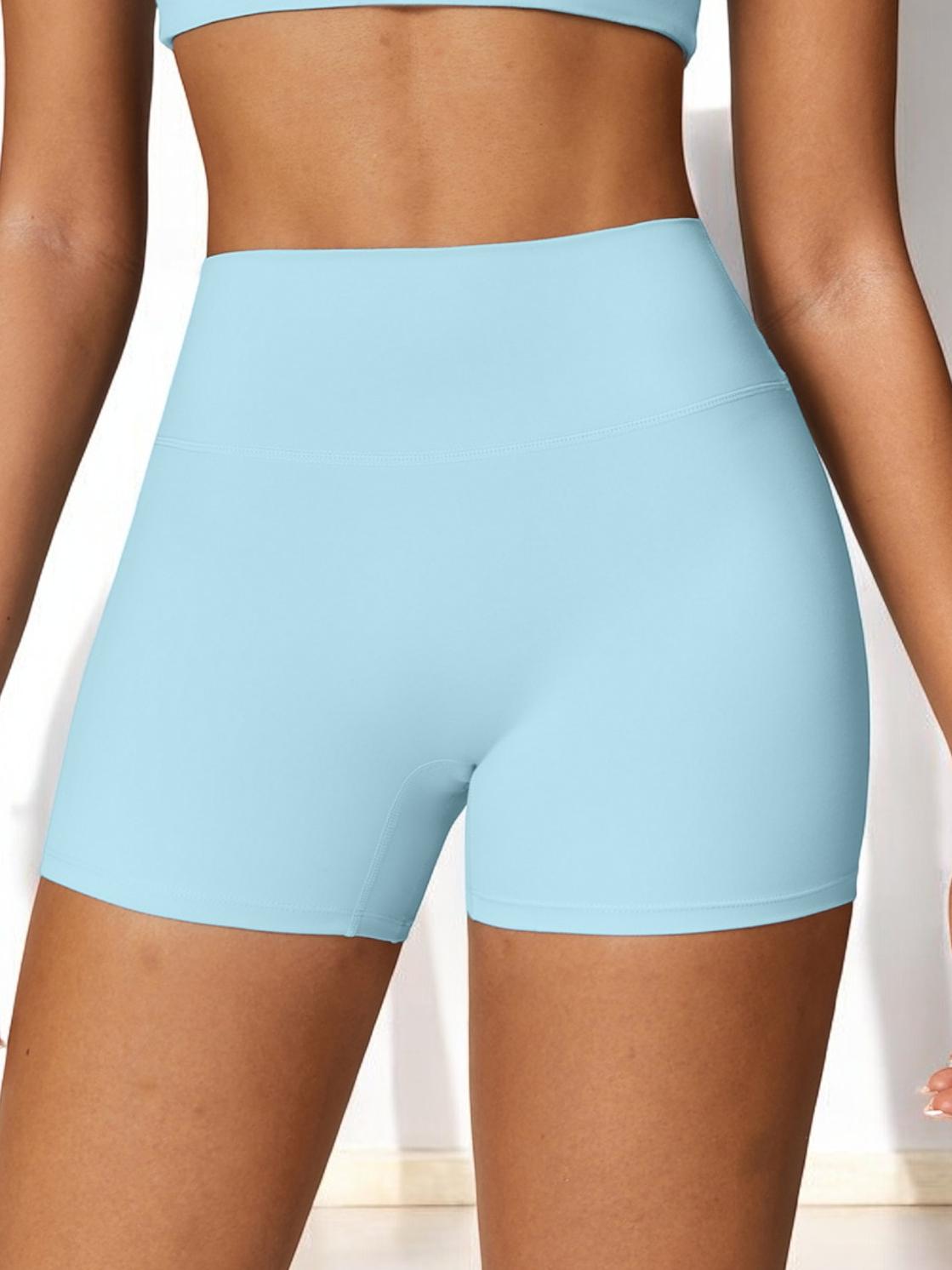 High Waist Seamless Athletic Shorts with Sculpting Fit