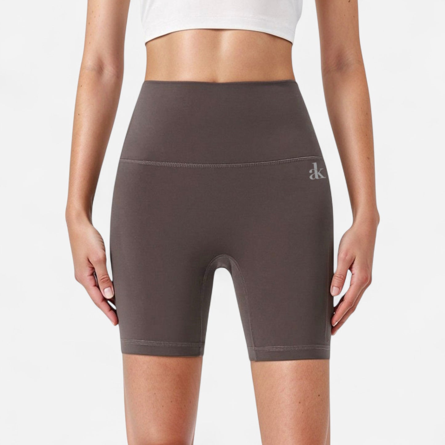 Anna-Kaci Active Women's High Waist Compression Biker Shorts Seamless Waistband with Sculpting Stretch Fit