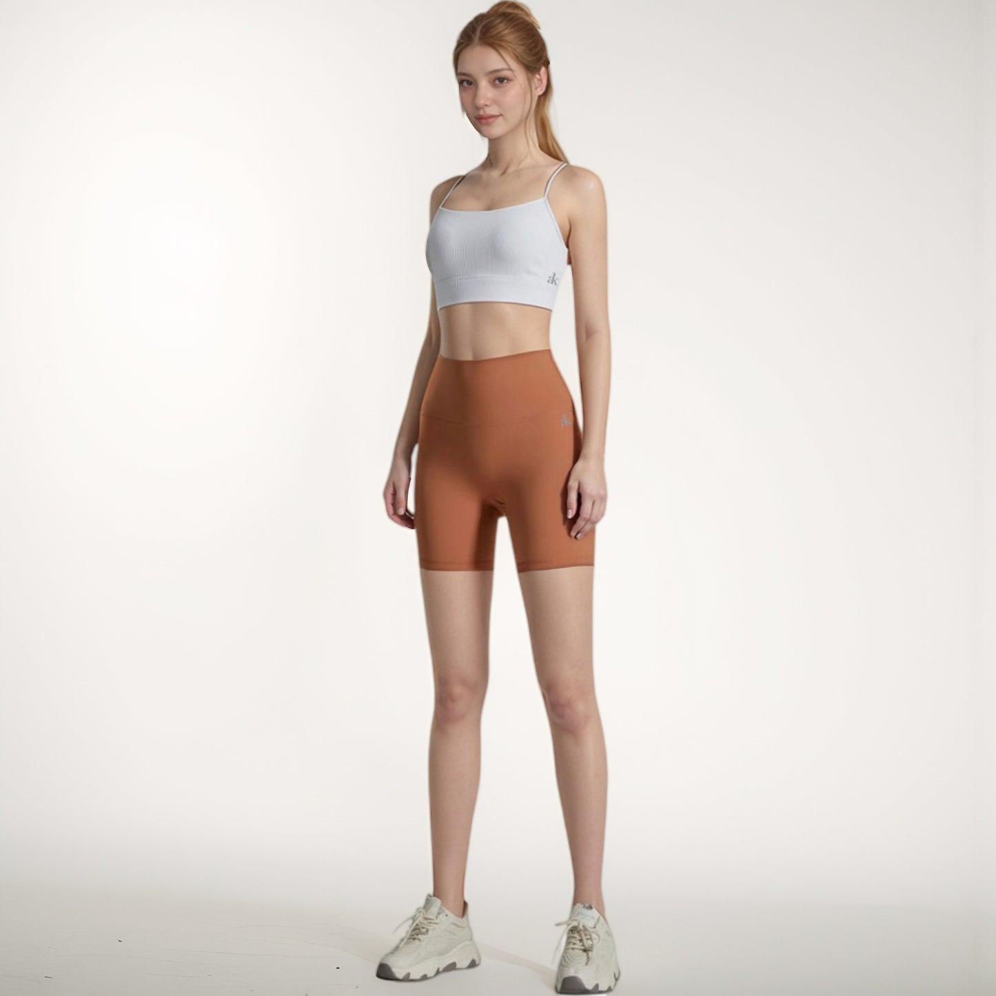 Anna-Kaci Active Women's High Waist Compression Biker Shorts Seamless Waistband with Sculpting Stretch Fit
