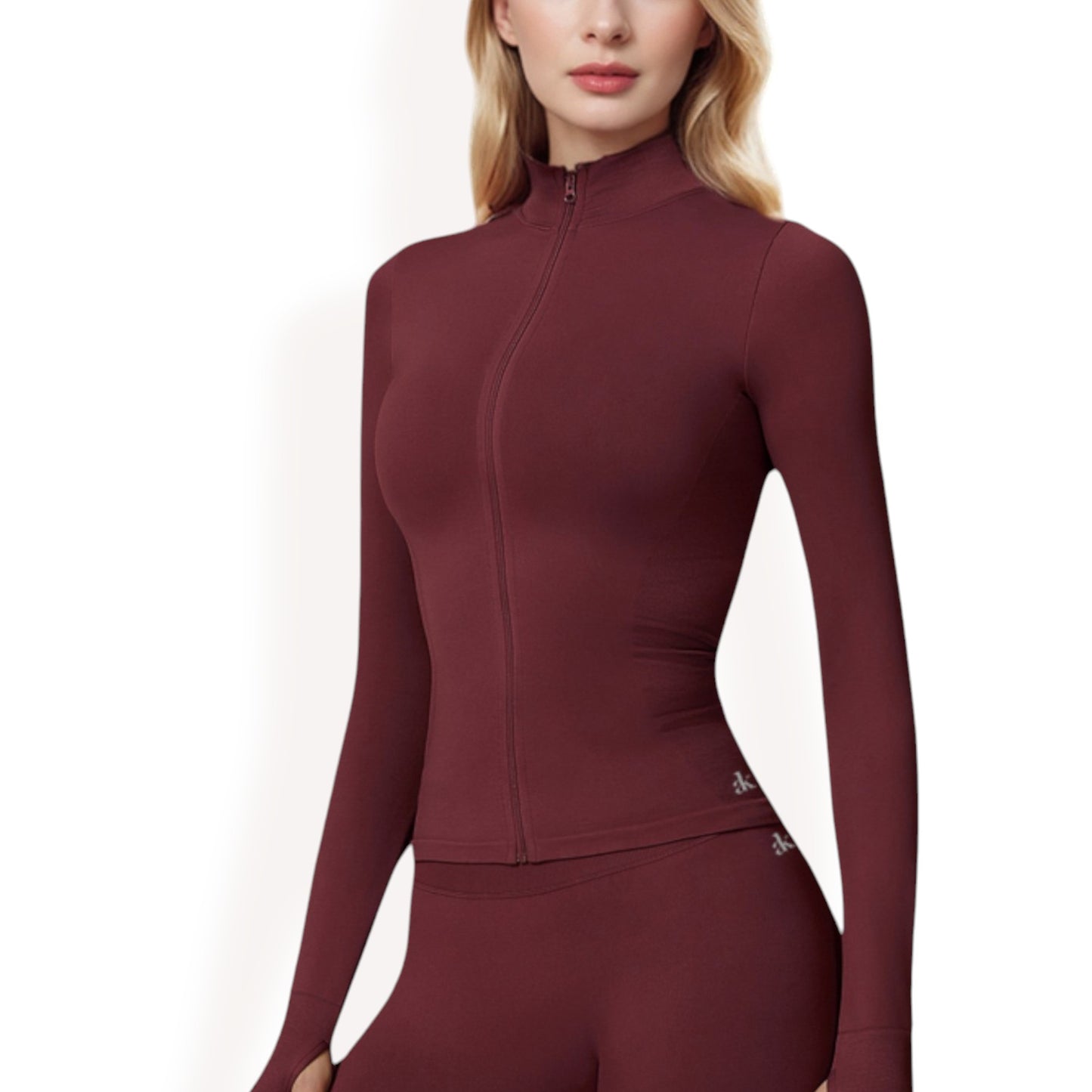 Anna-Kaci Women's Long Sleeve Zip-Up Activewear Jacket