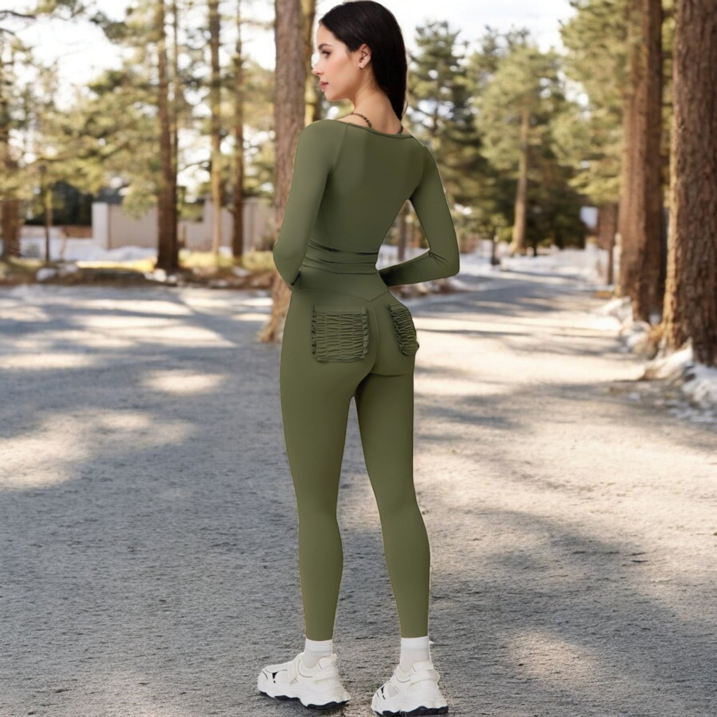 Anna-Kaci Women's Long Sleeve Zip-Up Top with Thumbholes