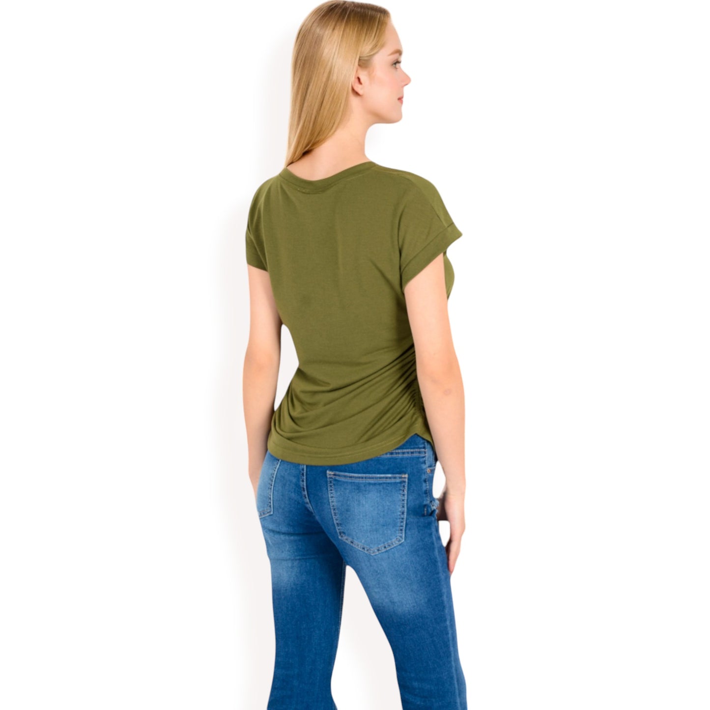 Anna-Kaci Women's Short Sleeve Crew Neck Relaxed Fit Casual Tee