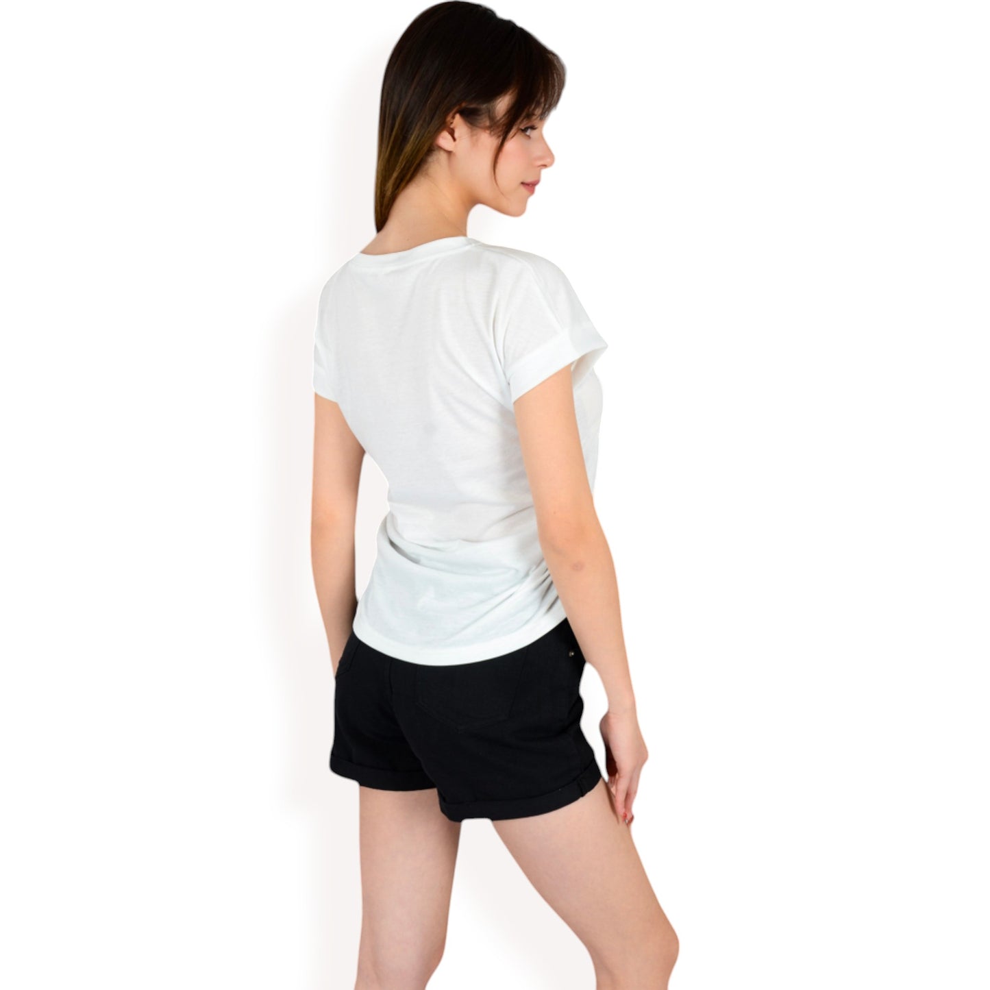Anna-Kaci Women's Short Sleeve Crew Neck Relaxed Fit Casual Tee