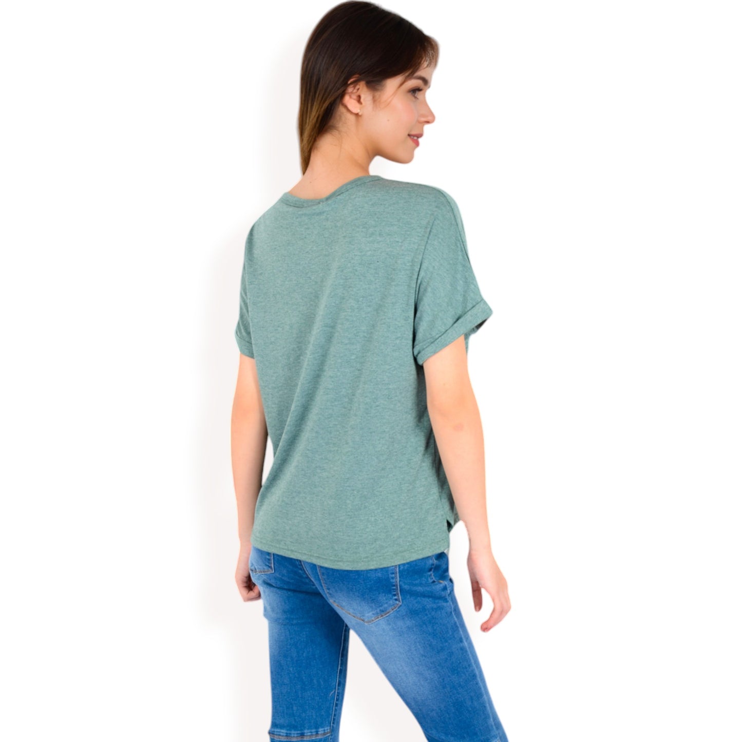Anna-Kaci Women's Casual Short Sleeve Henley Top with Button Front and Chest Pocket