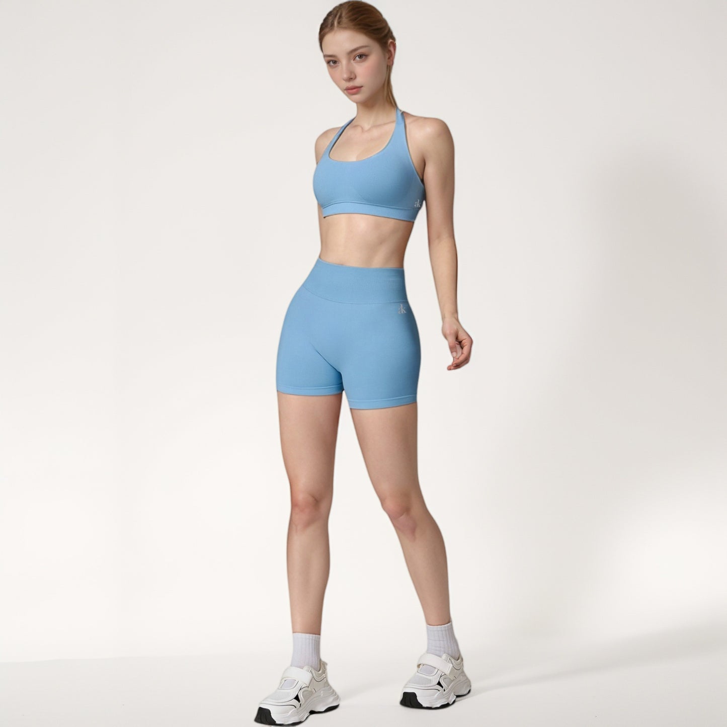 Anna-Kaci Active Women's High Waist Seamless Biker Shorts with Ribbed Waistband and Body-Hugging Fit