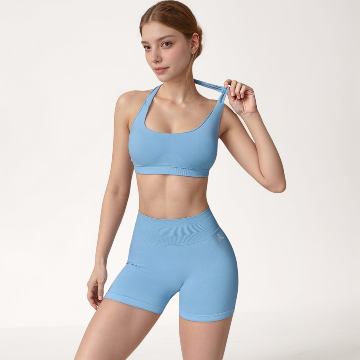 Anna-Kaci Active Women's High Waist Seamless Biker Shorts with Ribbed Waistband and Body-Hugging Fit