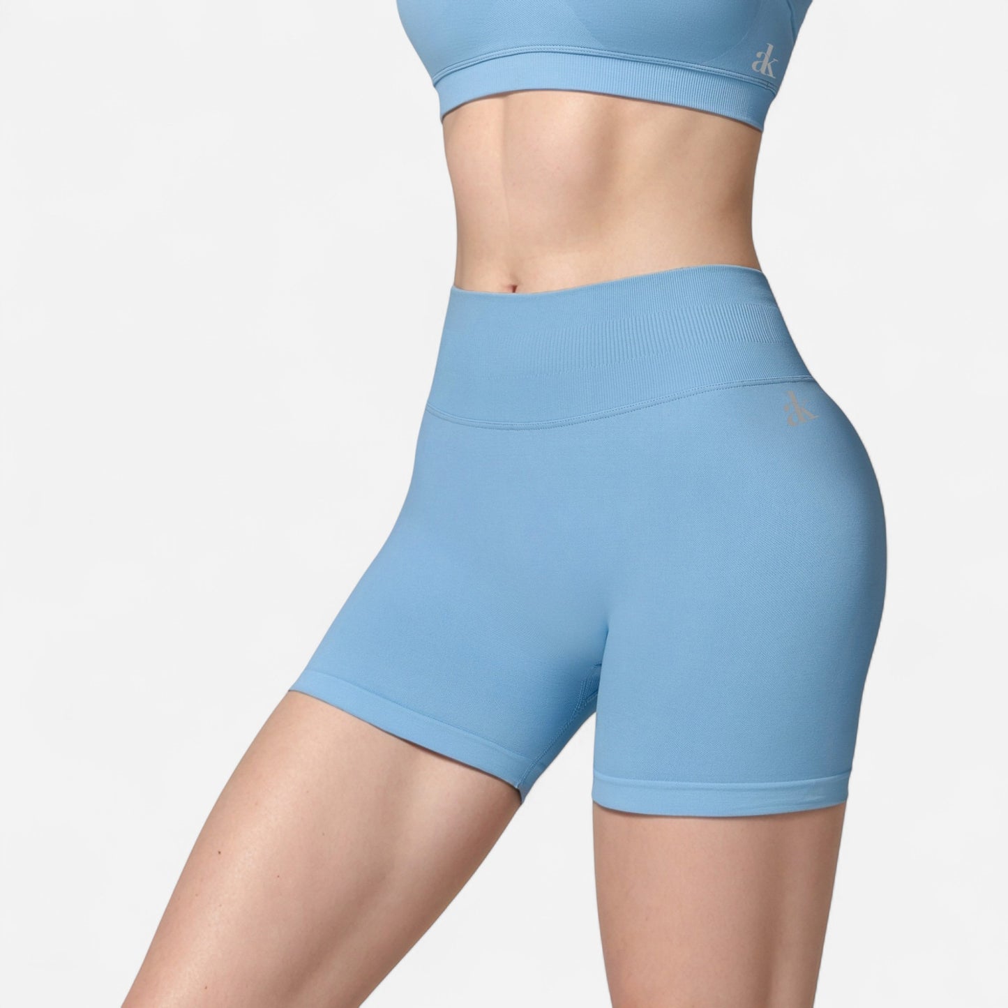Anna-Kaci Active Women's High Waist Seamless Biker Shorts with Ribbed Waistband and Body-Hugging Fit
