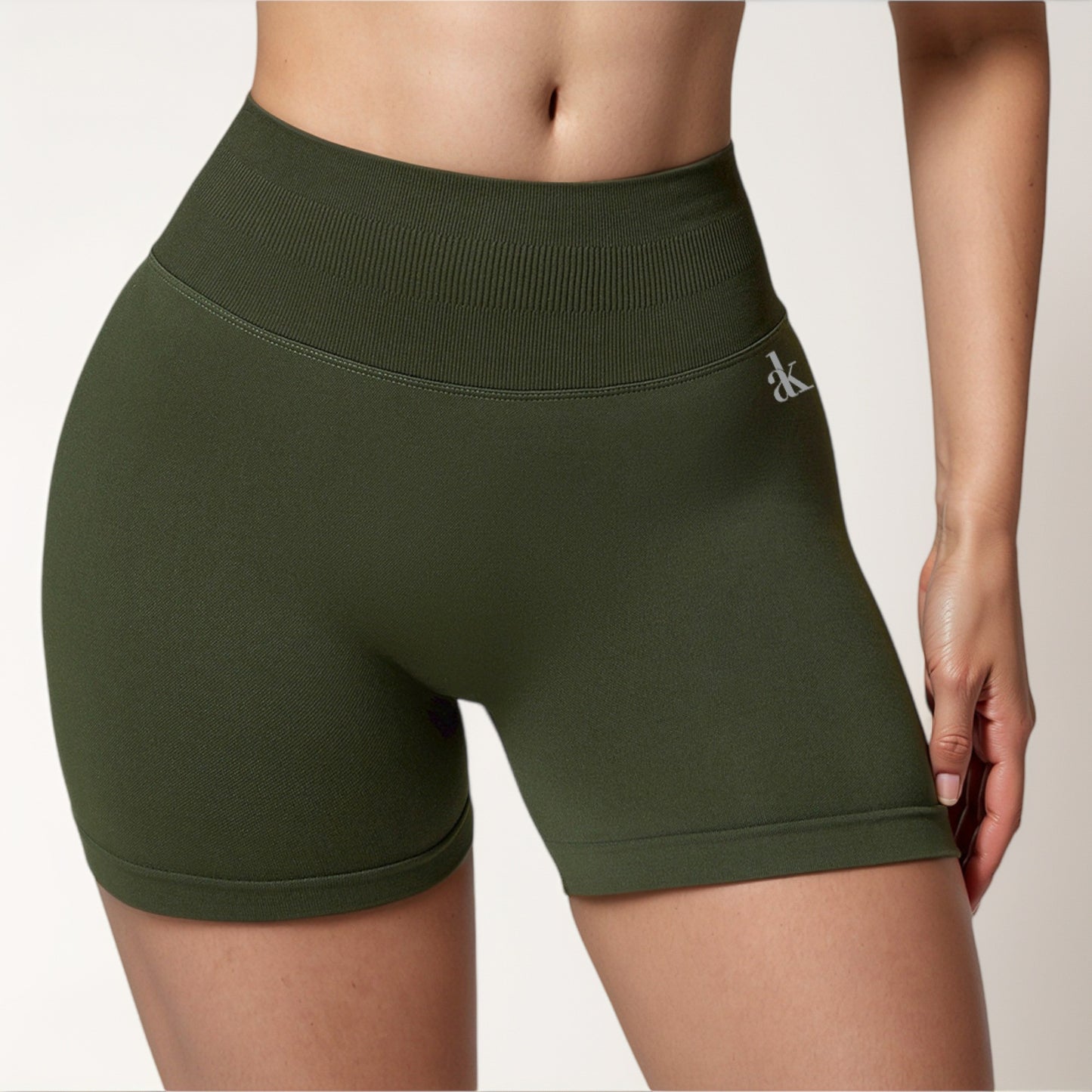 Anna-Kaci Active Women's High Waist Seamless Biker Shorts with Ribbed Waistband and Body-Hugging Fit