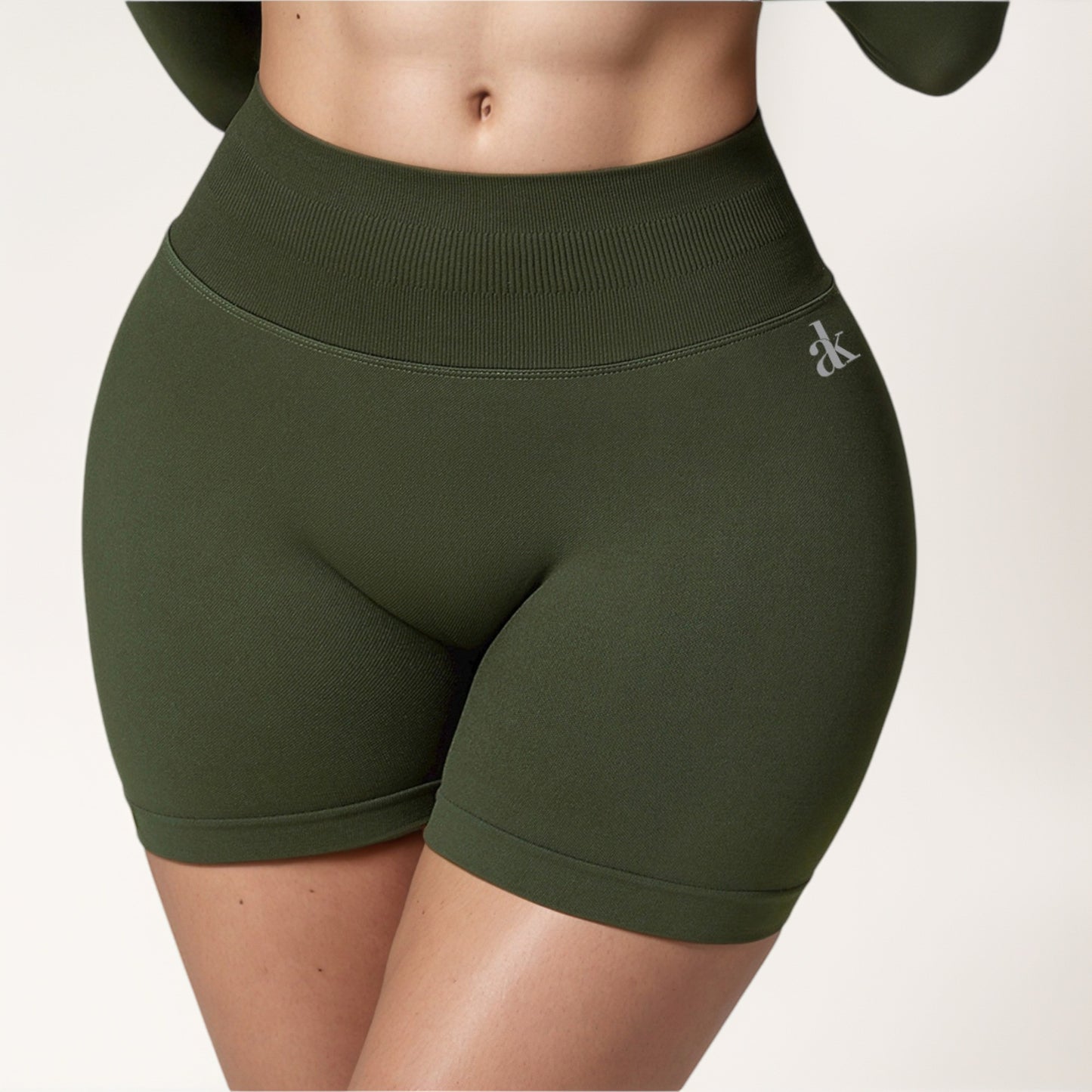 Anna-Kaci Active Women's High Waist Seamless Biker Shorts with Ribbed Waistband and Body-Hugging Fit