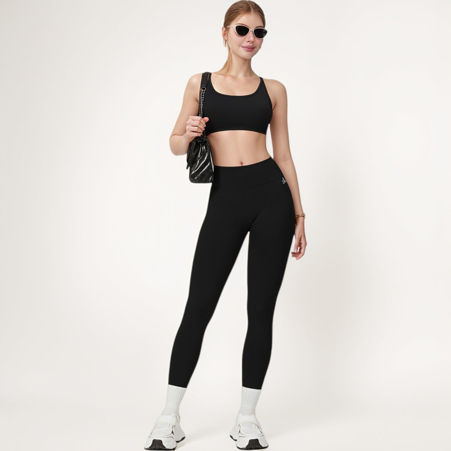Anna-Kaci Active Women's High Waist Seamless Leggings with Stretch Fabric and Second-Skin Fit