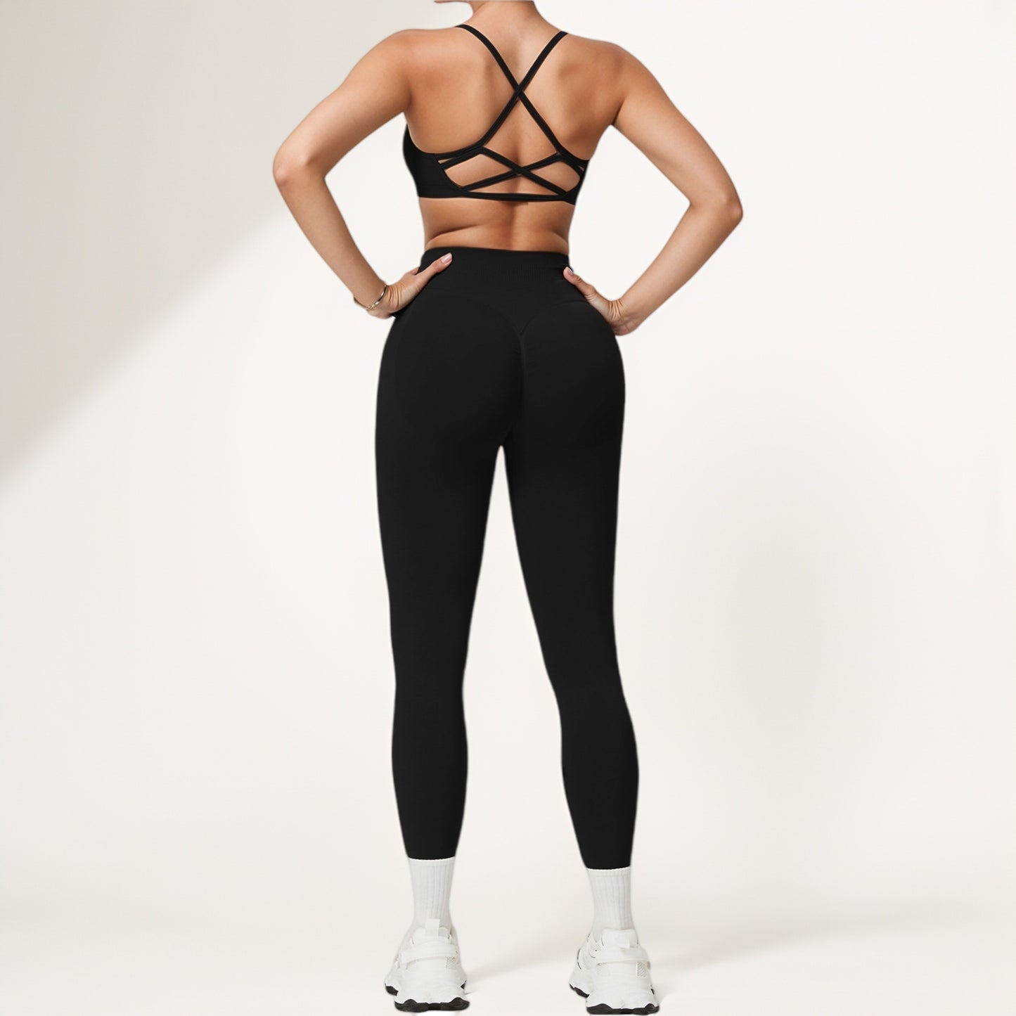 Anna-Kaci Active Women's High Waist Seamless Leggings with Stretch Fabric and Second-Skin Fit