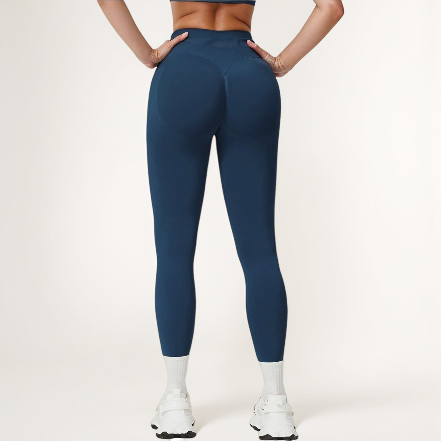 Anna-Kaci Active Women's High Waist Seamless Leggings with Stretch Fabric and Second-Skin Fit