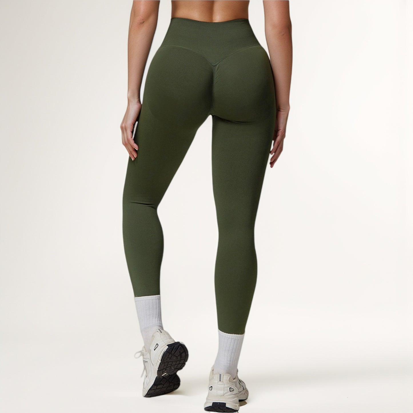 Anna-Kaci Active Women's High Waist Seamless Leggings with Stretch Fabric and Second-Skin Fit