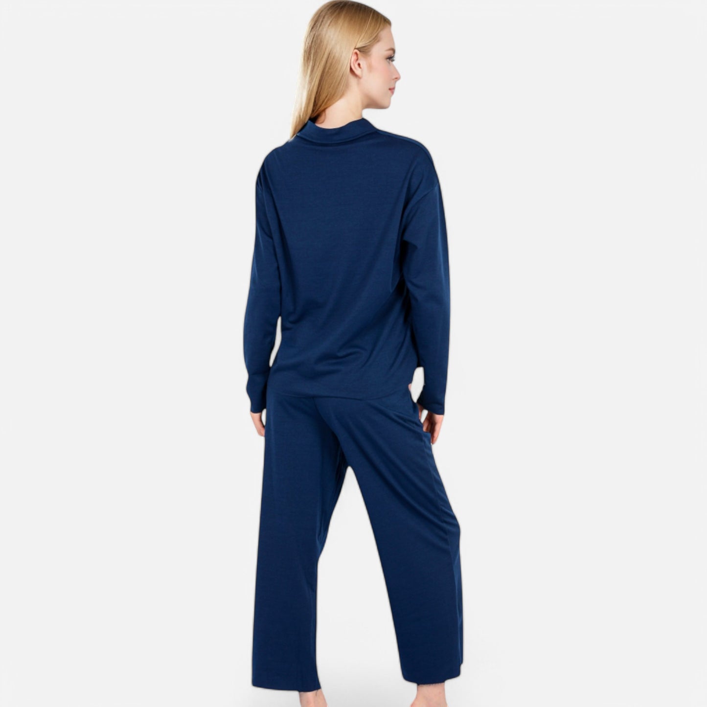 Anna-Kaci Women's Relaxed Fit Pullover and Wide Leg Lounge Pants Set
