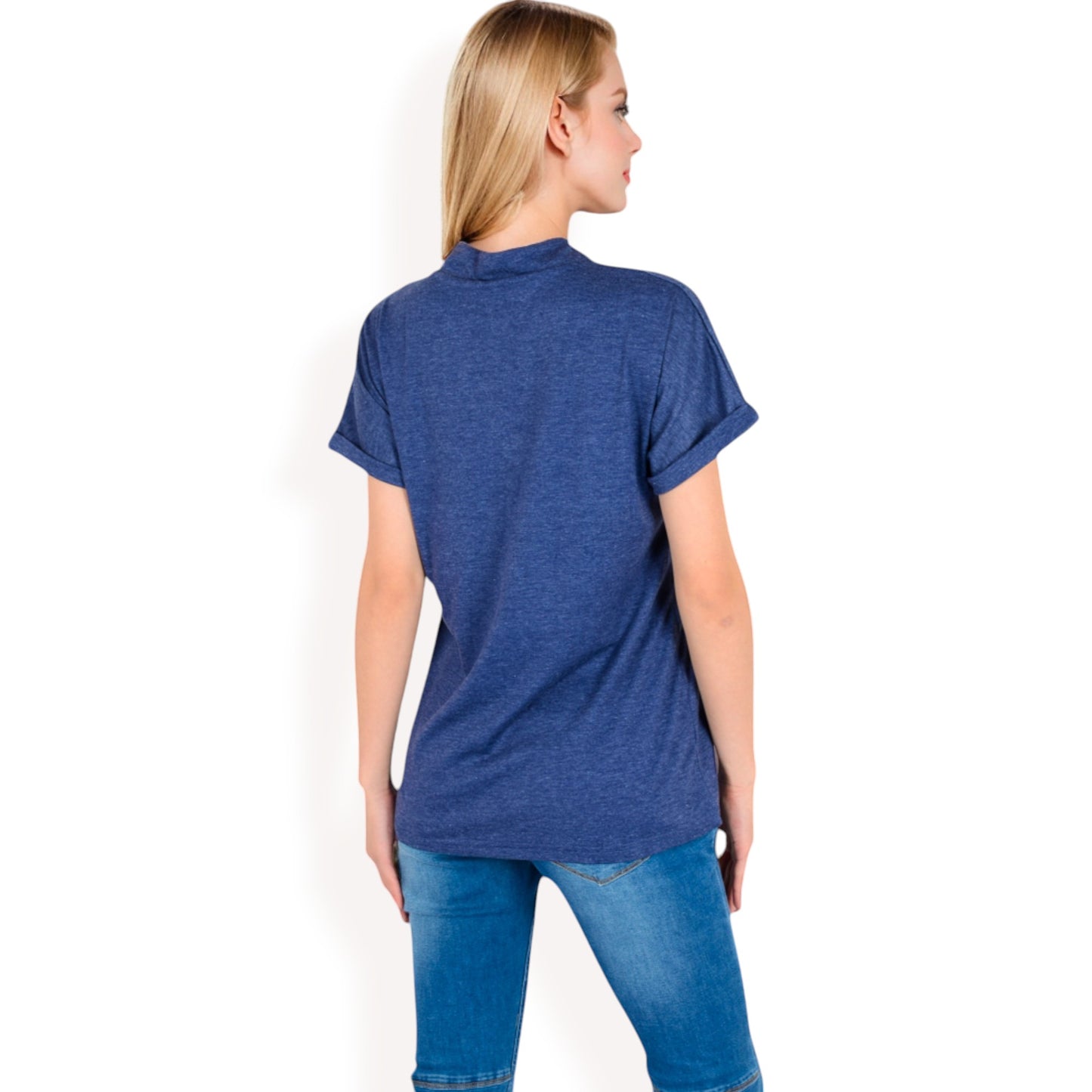 Anna-Kaci Women's Short Sleeve Button Front V-Neck Shirt