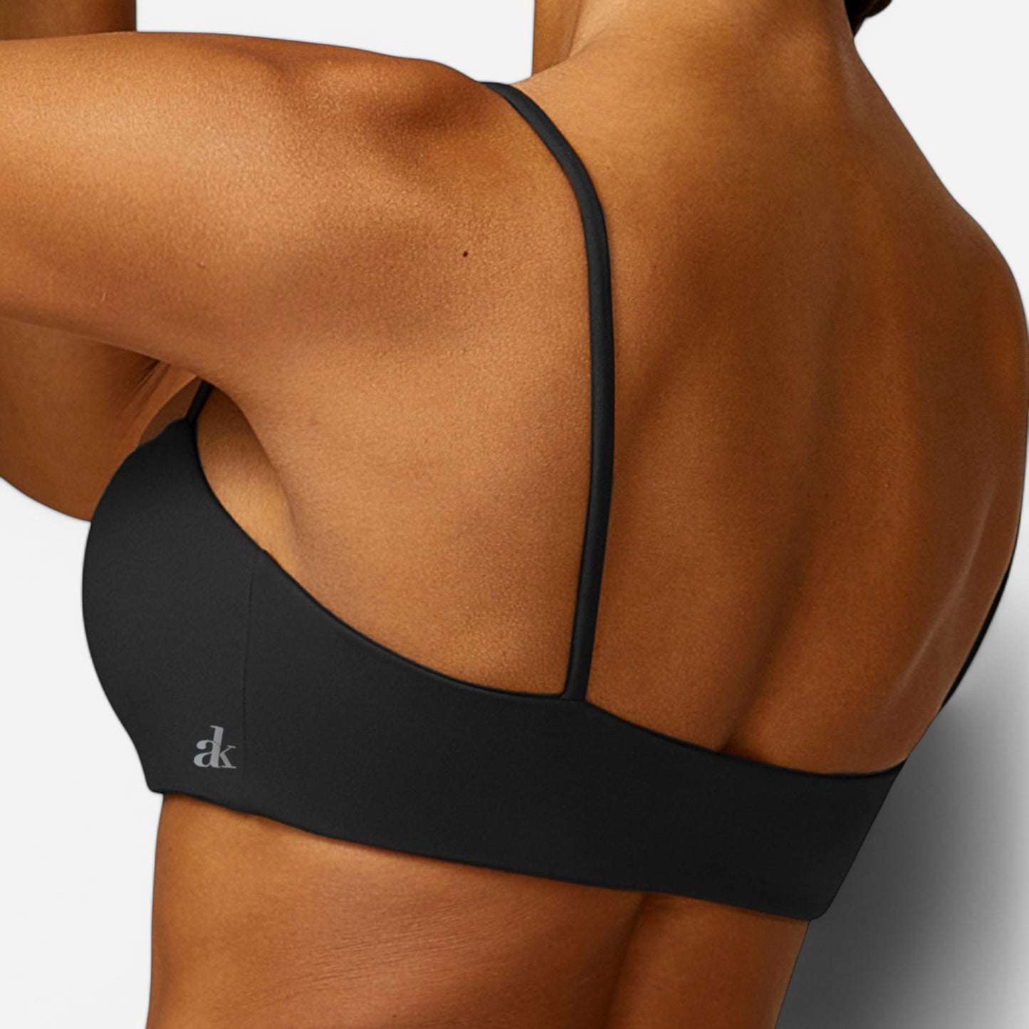 Anna-Kaci Women's Asymmetrical Neck Sports Bra with Thin Straps