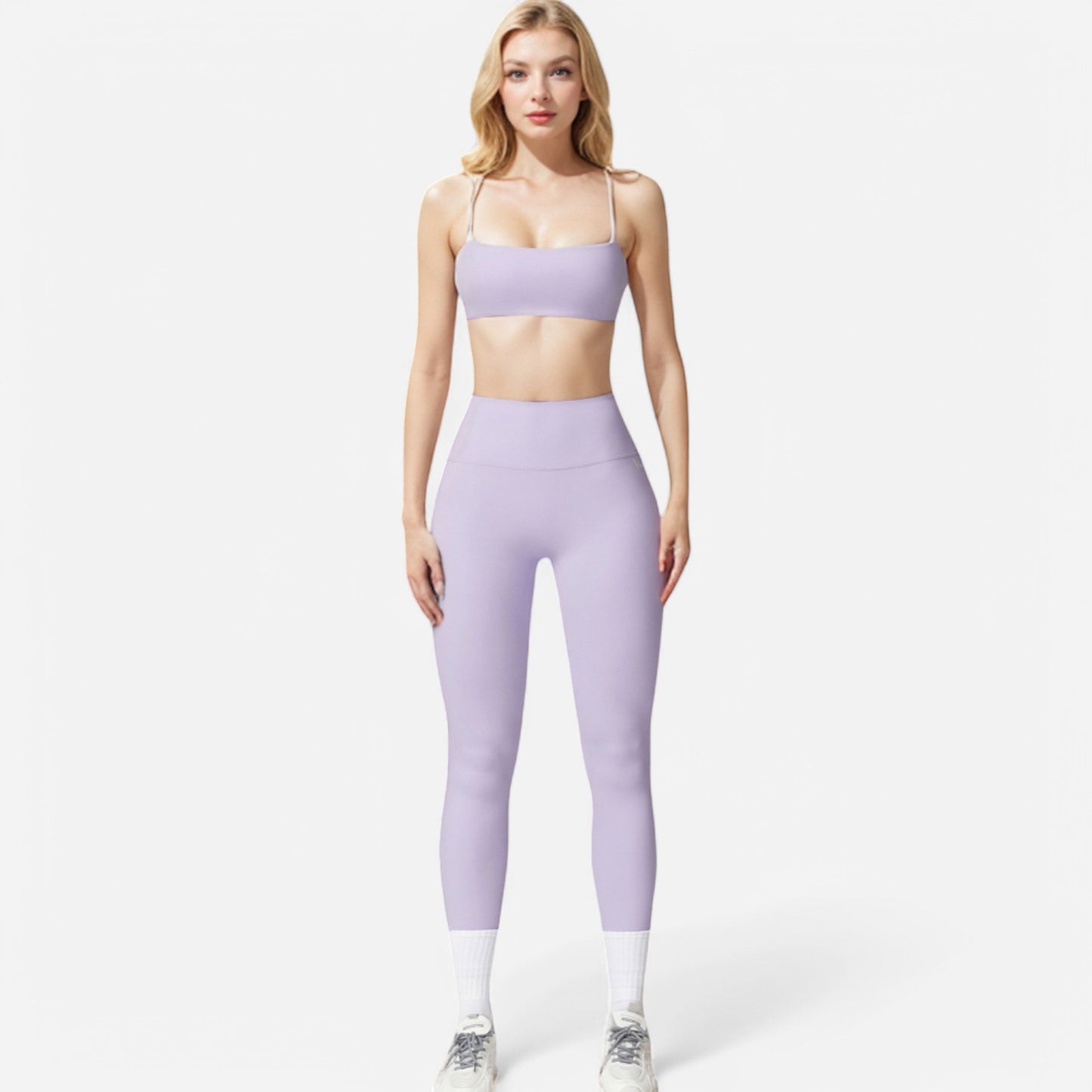 Anna-Kaci Women's Asymmetrical Neck Sports Bra with Thin Straps
