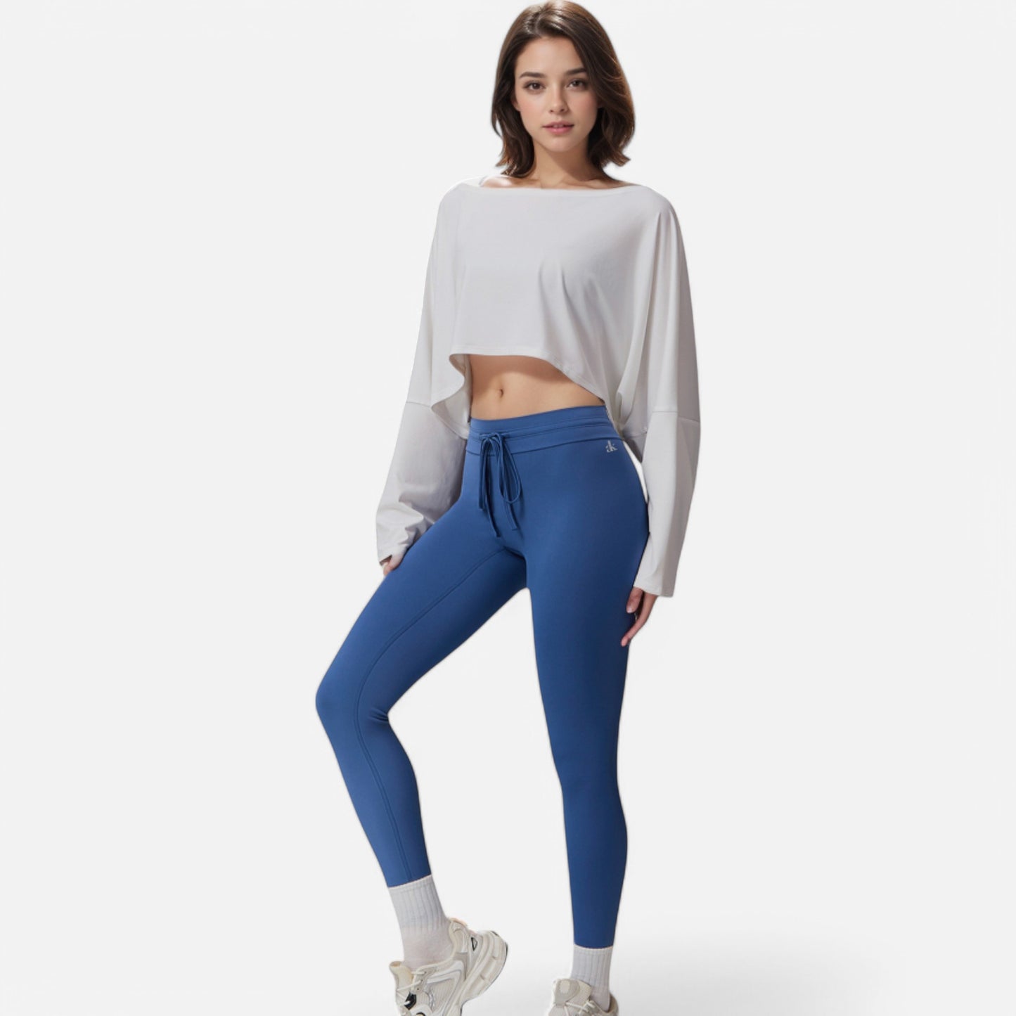 Anna-Kaci Women's Cropped Long Sleeve Pullover with Wide Boat Neck