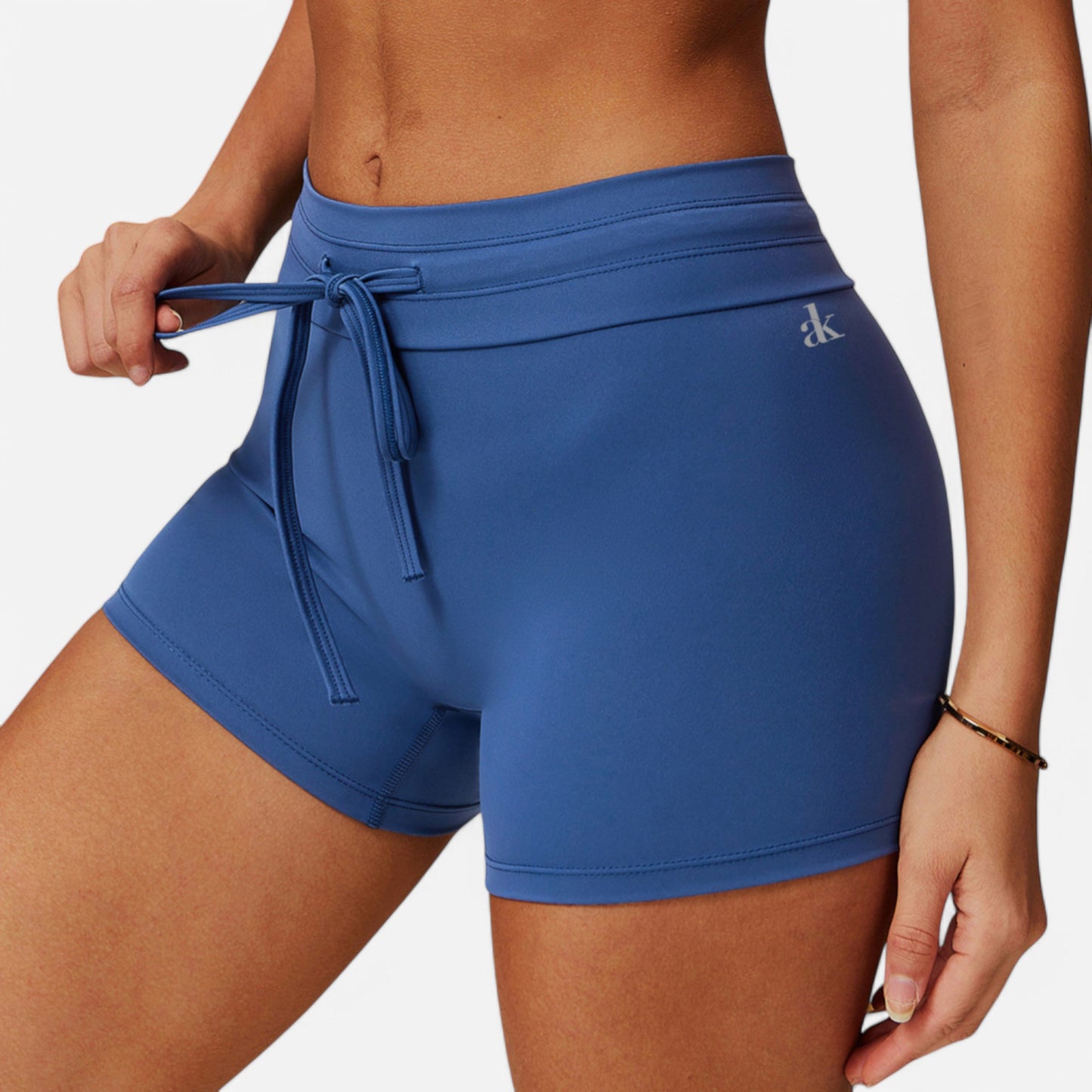 Anna-Kaci Women's High Waist Athletic Shorts with Adjustable Drawstring