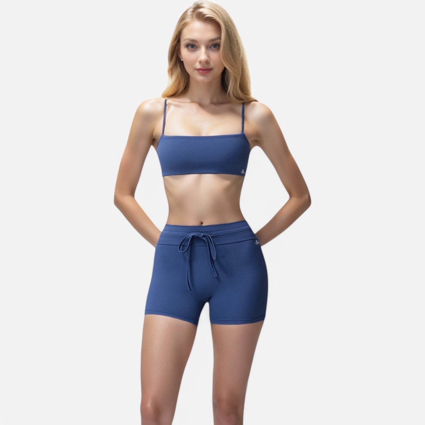 Anna-Kaci Women's High Waist Athletic Shorts with Adjustable Drawstring