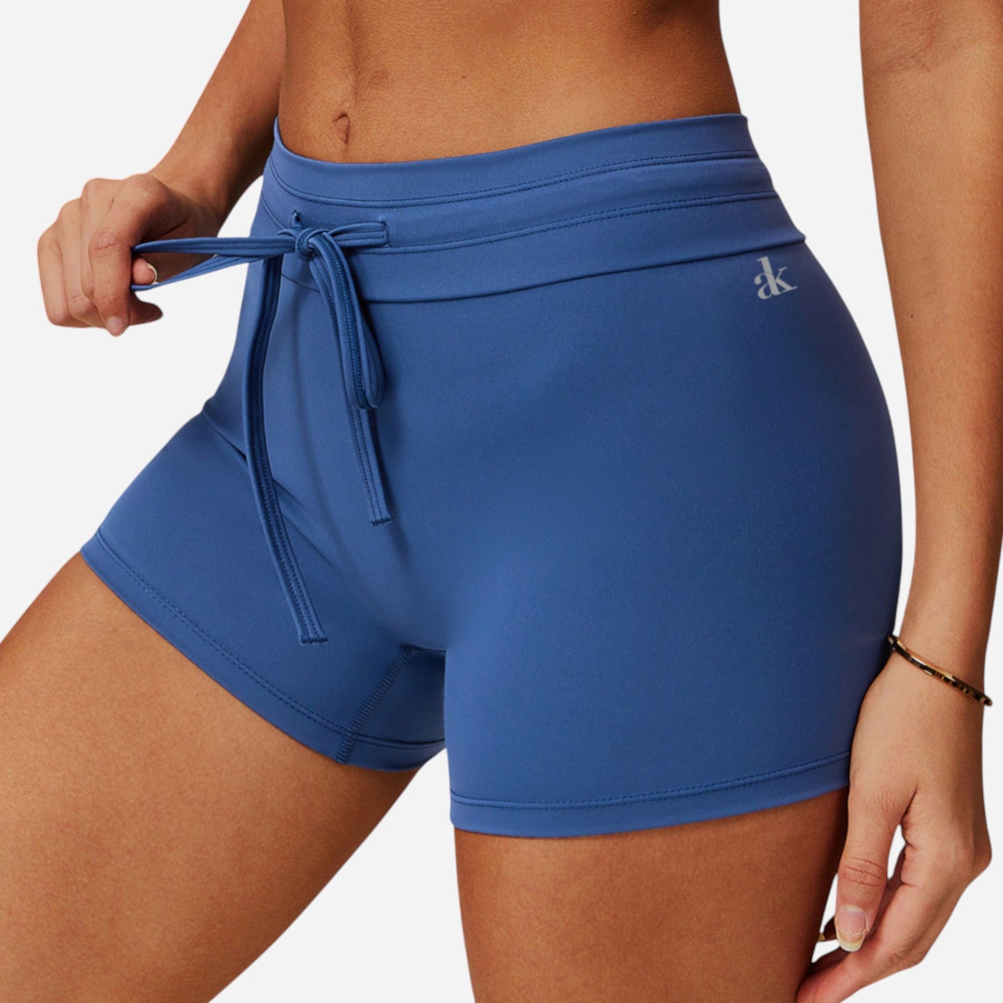 Anna-Kaci Women's High Waist Athletic Shorts with Adjustable Drawstring