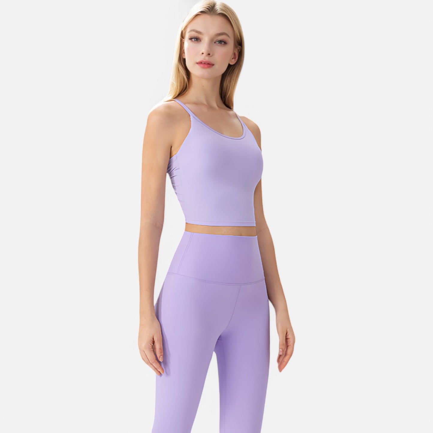 Anna-Kaci Women's Crisscross Strappy Sports Bra with Lace-Up Detail